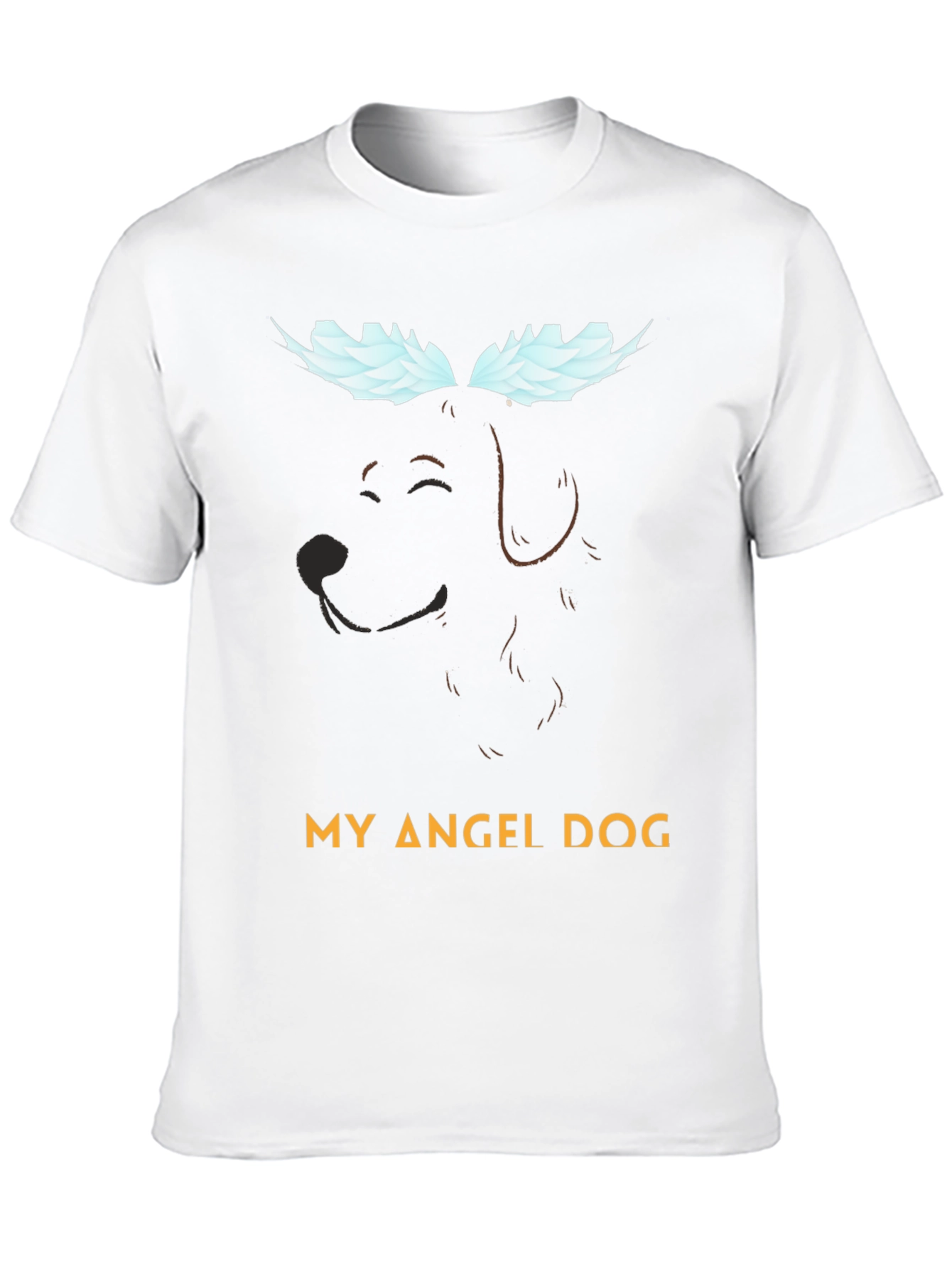 Black My Angel Dog T-Shirt - Pet Memorial Tee view 10