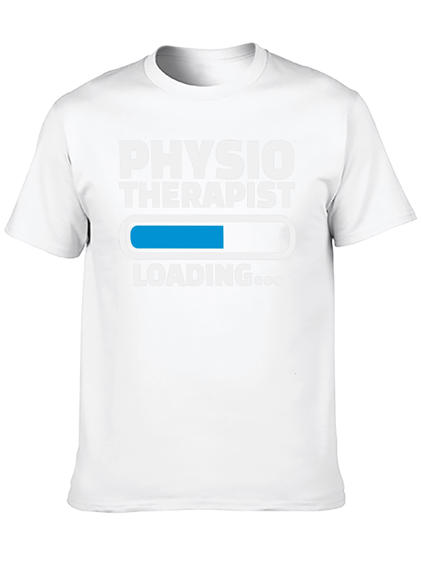 Black Physio Therapist Loading Graphic T-Shirt view 10