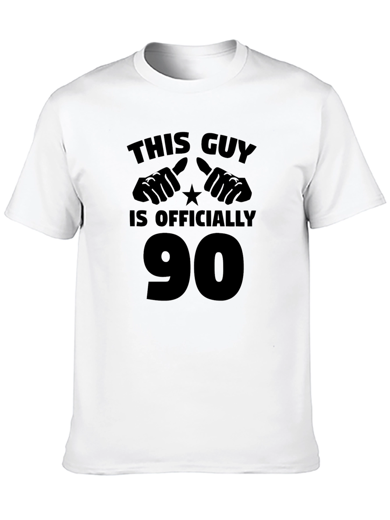 Black This Guy Is Officially 90 T-Shirt view 10