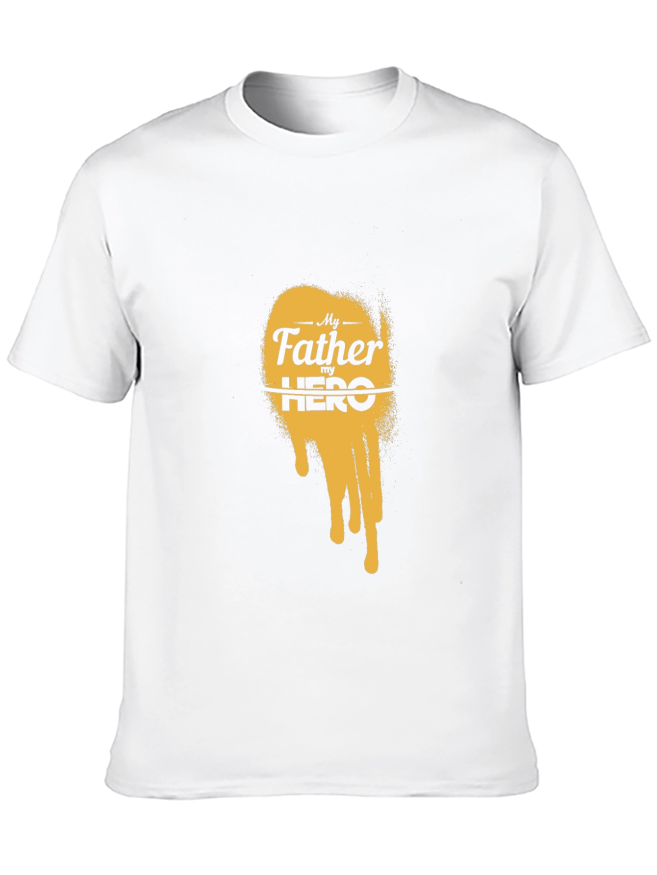 Black My Father My Hero Graphic Tee - Black Cotton T-Shirt view 10