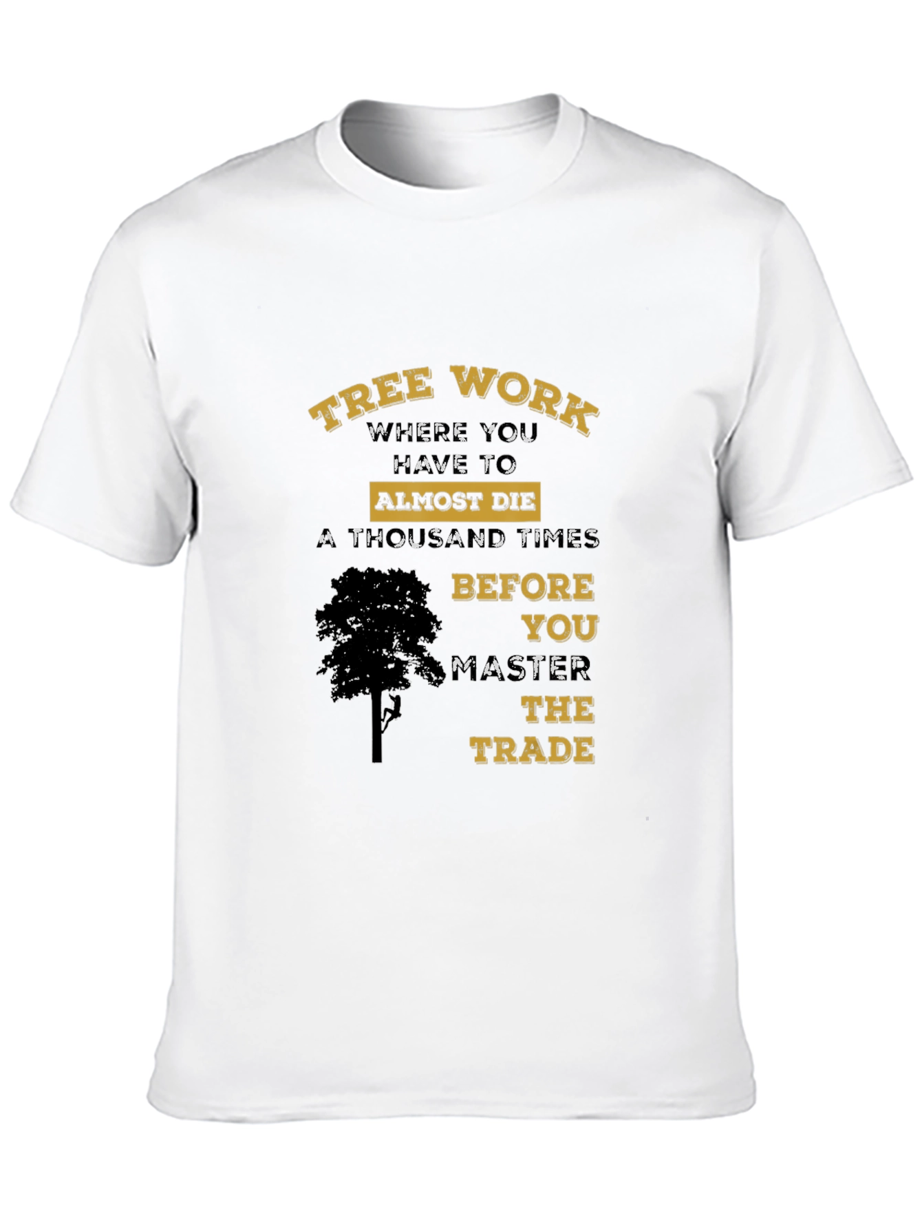 Black Tree Work Graphic T-Shirt view 10