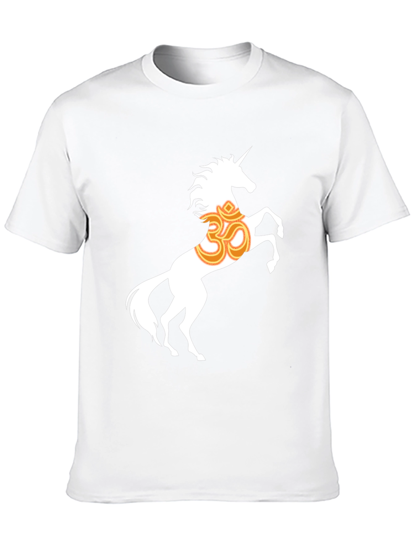 Black Unicorn Om Graphic T-Shirt - Black Cotton Blend view 10