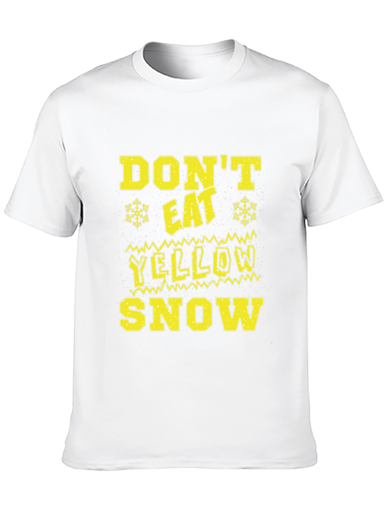 Black Don't Eat Yellow Snow Novelty T-Shirt view 10
