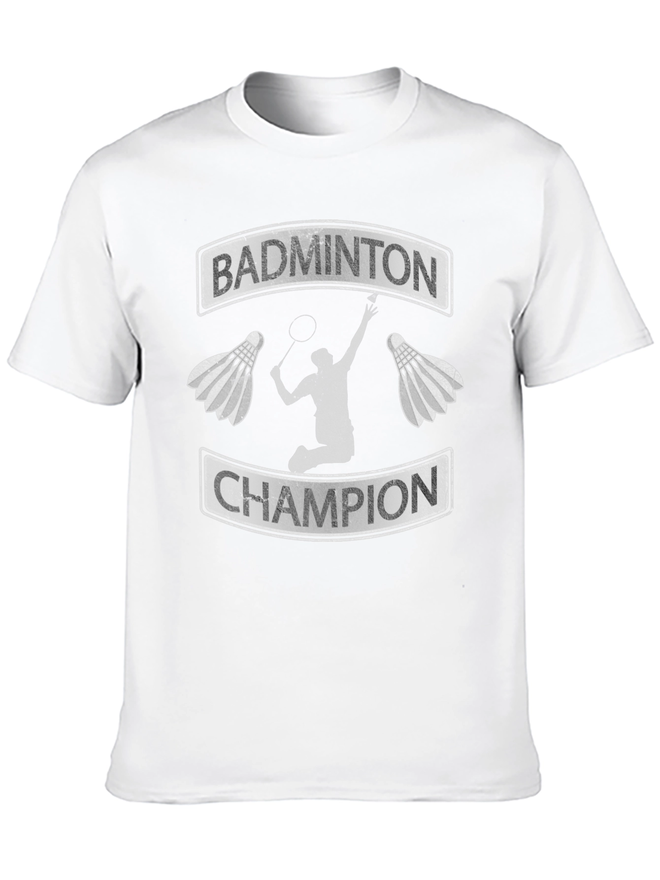 Black Badminton Champion Graphic Tee view 10