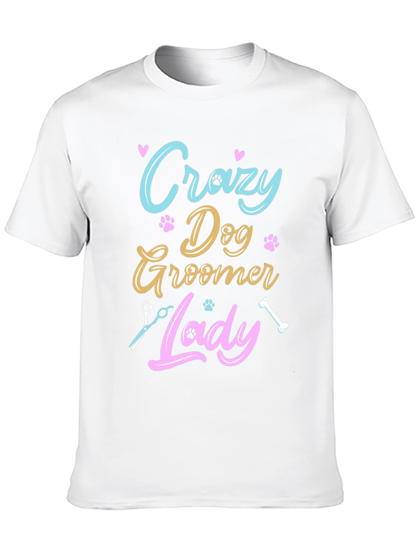 Crazy Dog Groomer Lady T-Shirt - 10