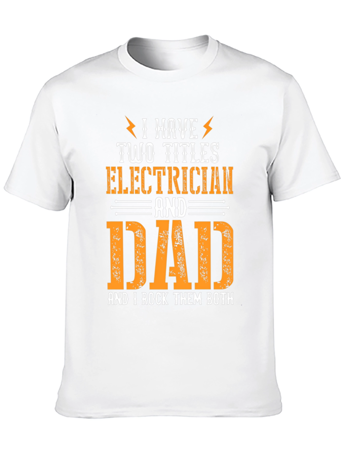 Black Electrician Dad T-Shirt: I Rock Them Both! view 10