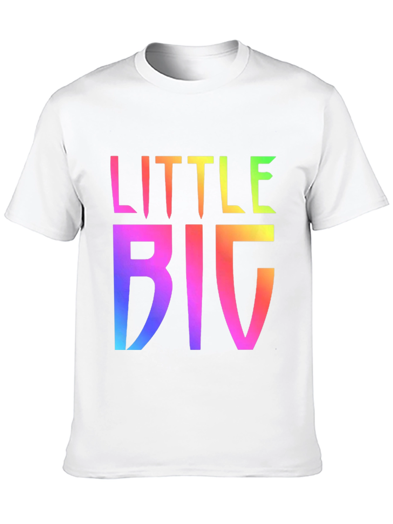 Black Little Big Rainbow Graphic Tee view 10