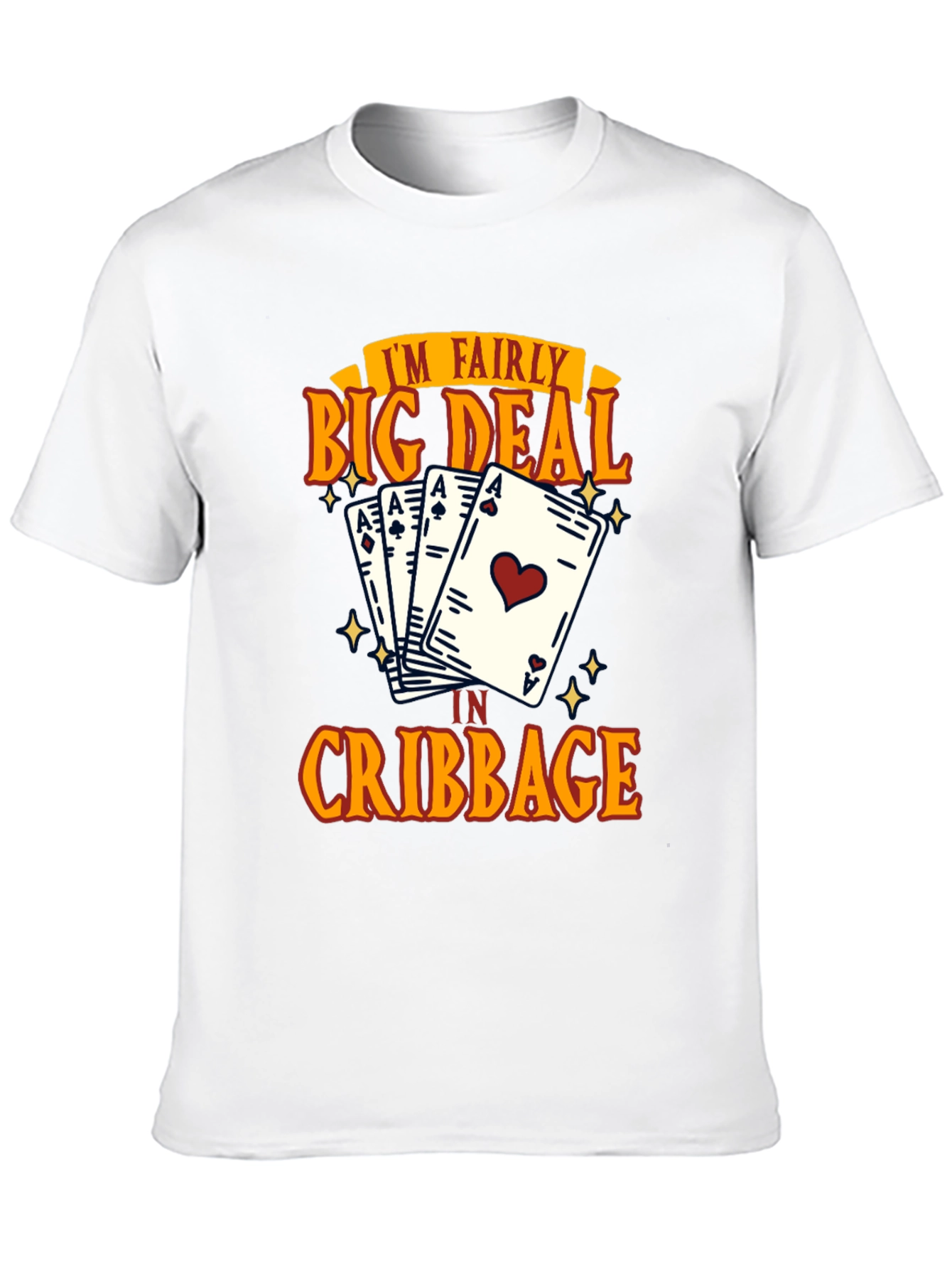 Black Fairly Big Deal Cribbage Card T-Shirt view 10