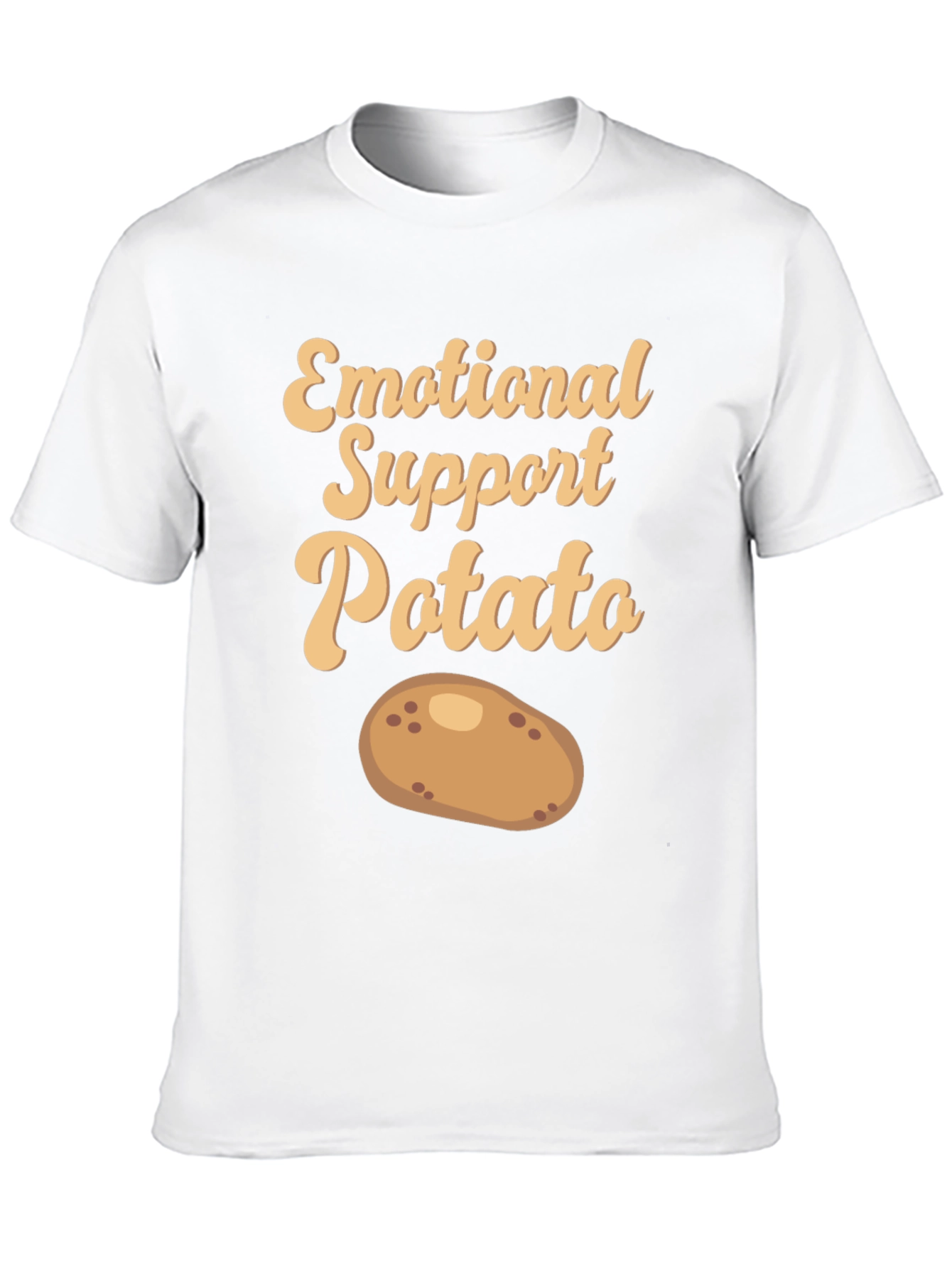 Black Emotional Support Potato T-Shirt - Cute & Comfy! view 10