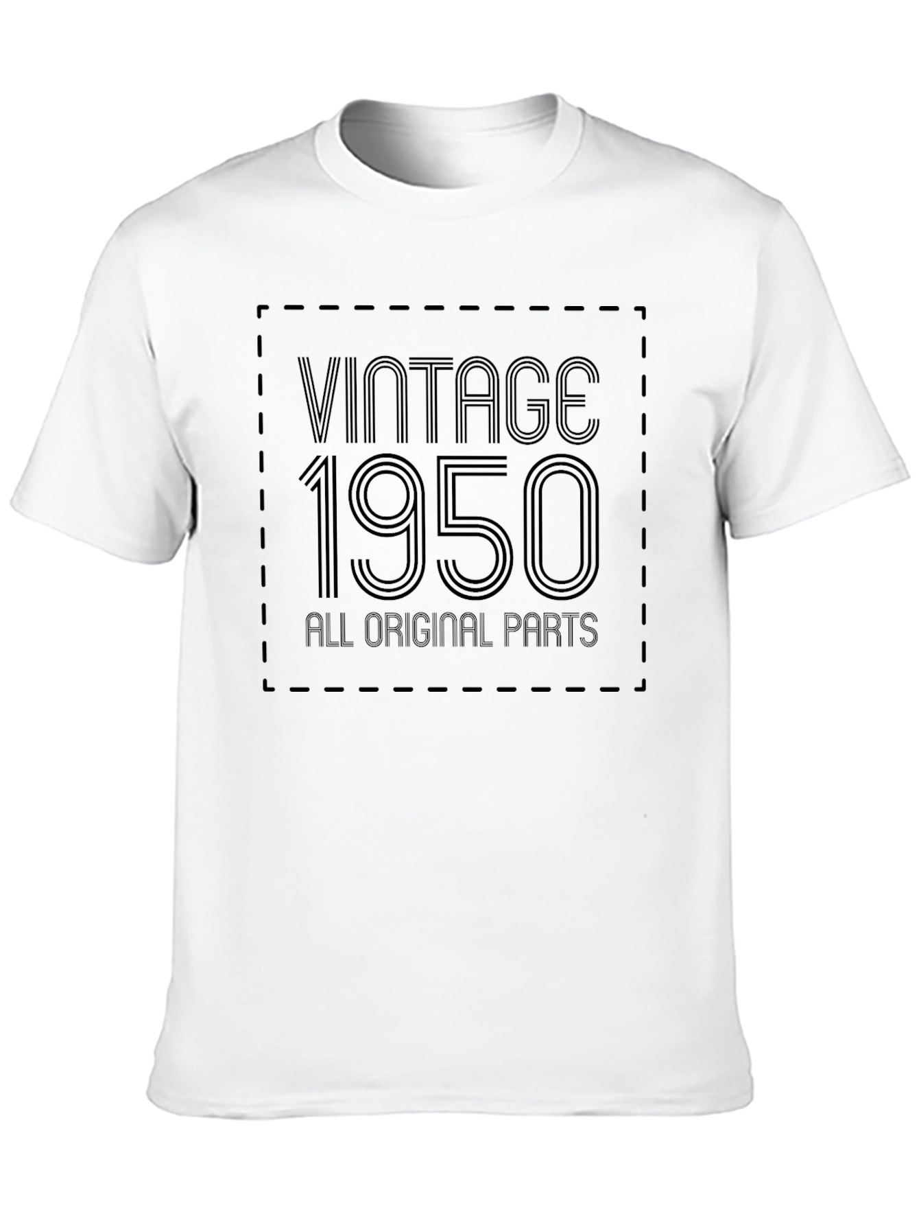 Black Vintage 1950 All Original Parts Graphic Tee view 10