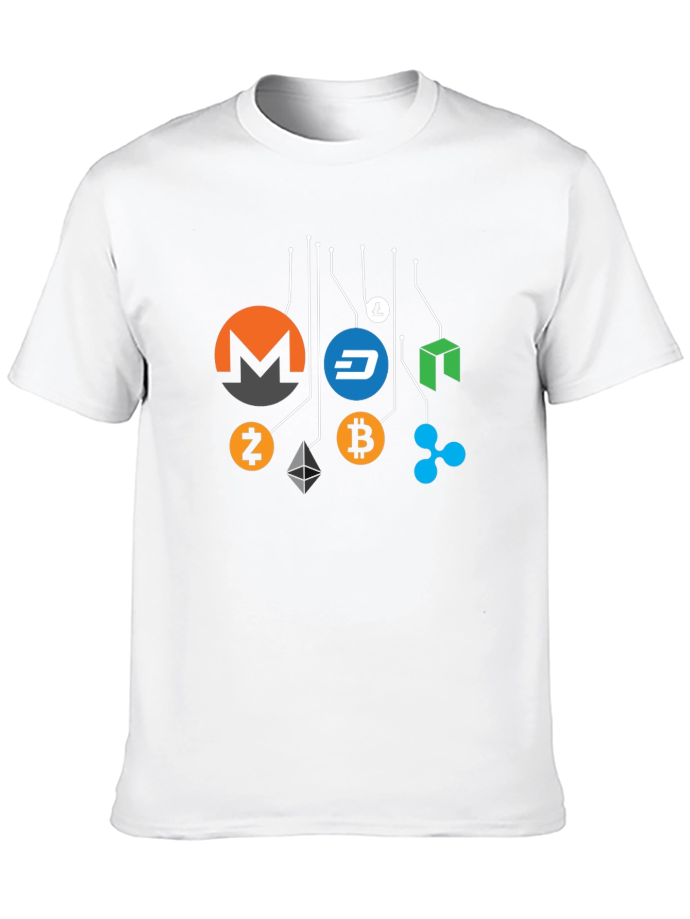 Black Cryptocurrency T-Shirt - Crypto Bitcoin Monero Dash view 10