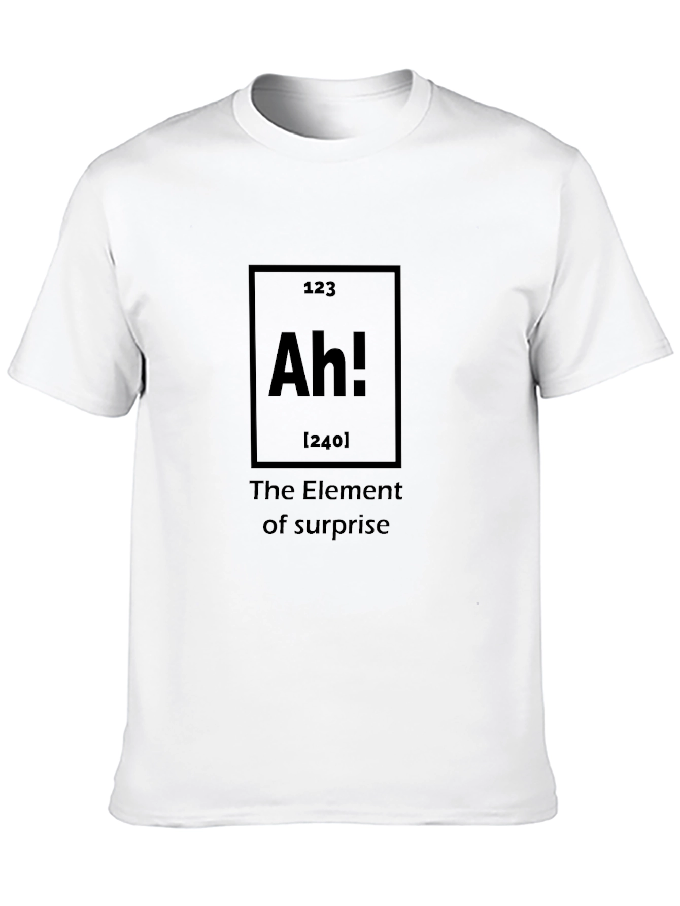 Black Ah! Element of Surprise Graphic T-Shirt view 10