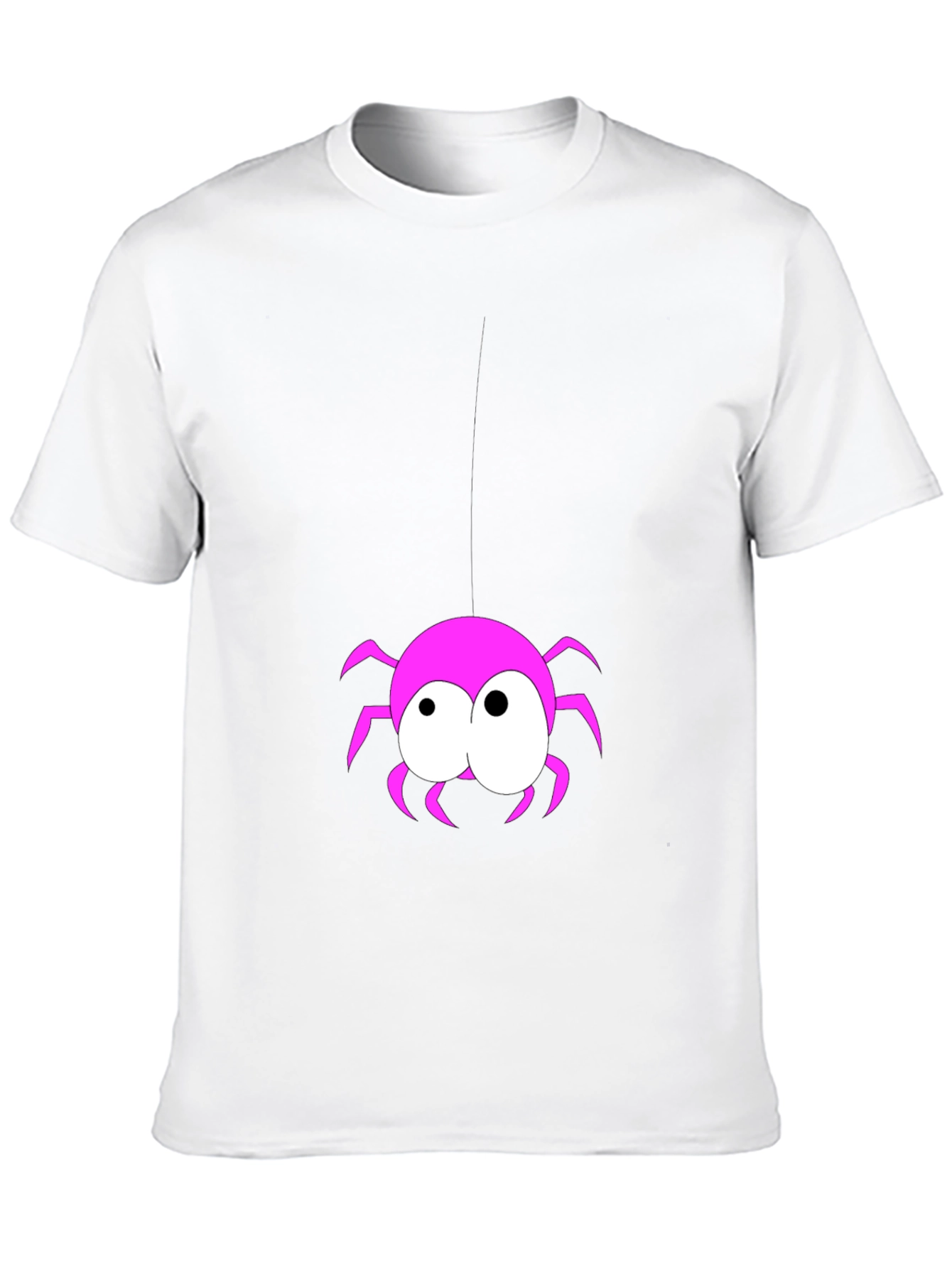 Black Funny Spider Graphic T-Shirt - Black view 10