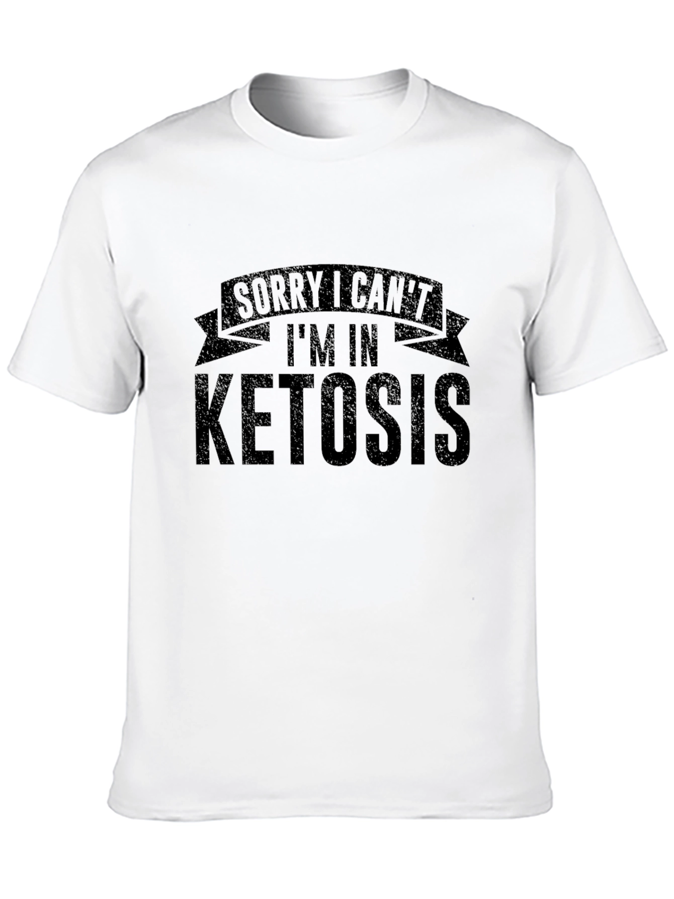 Black Sorry I Can't I'm in Ketosis T-Shirt view 10