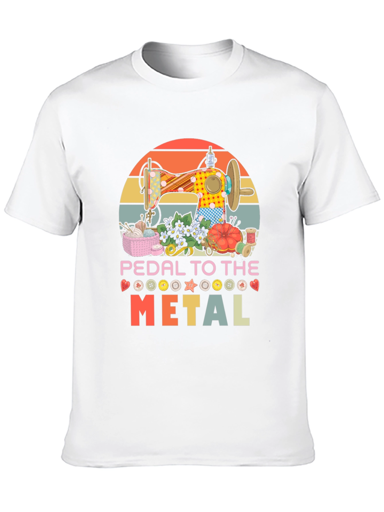 Black Pedal To The Metal Sewing T-Shirt view 10