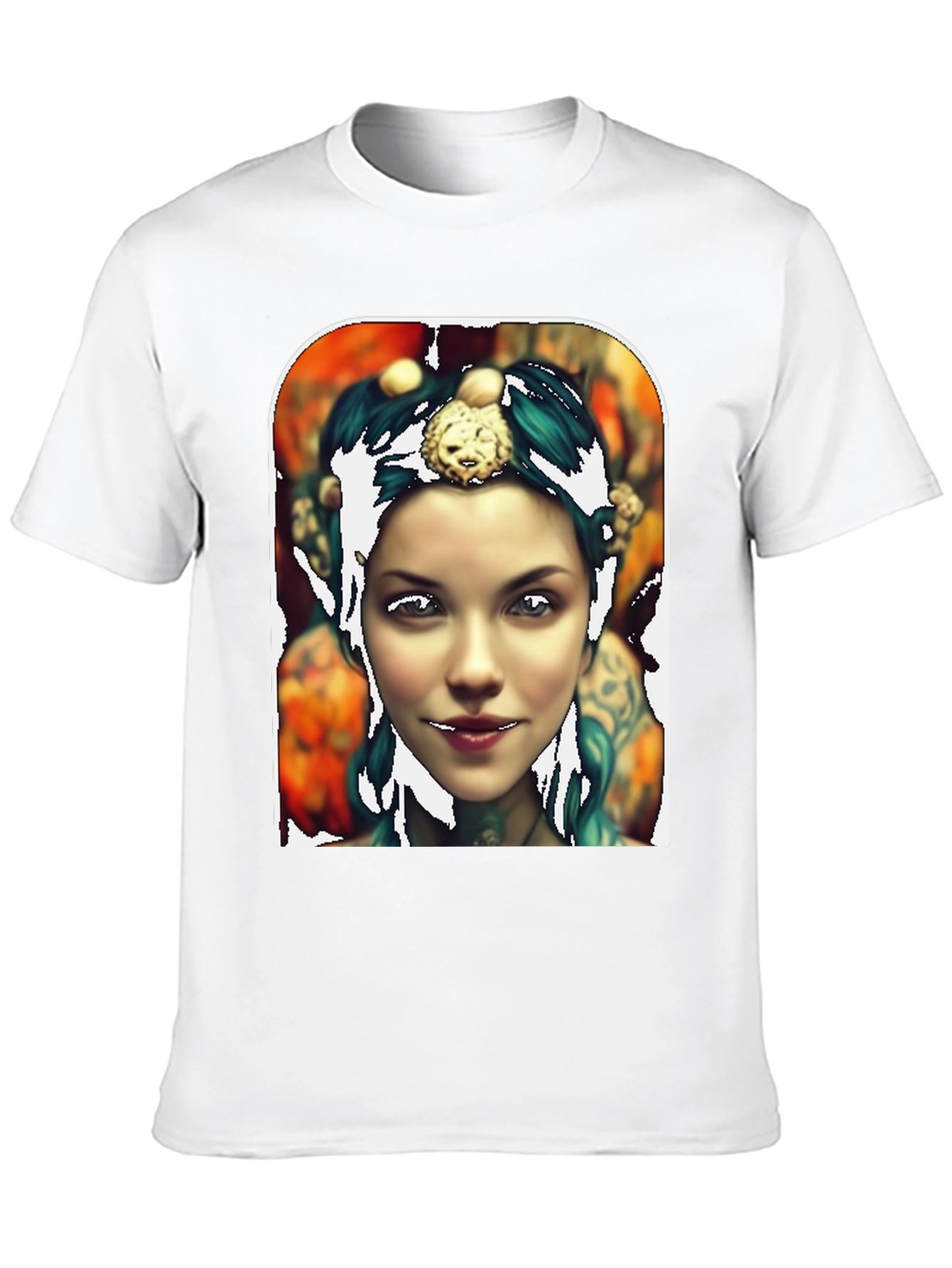Black Artistic Portrait Tee - Unique Graphic Print view 10