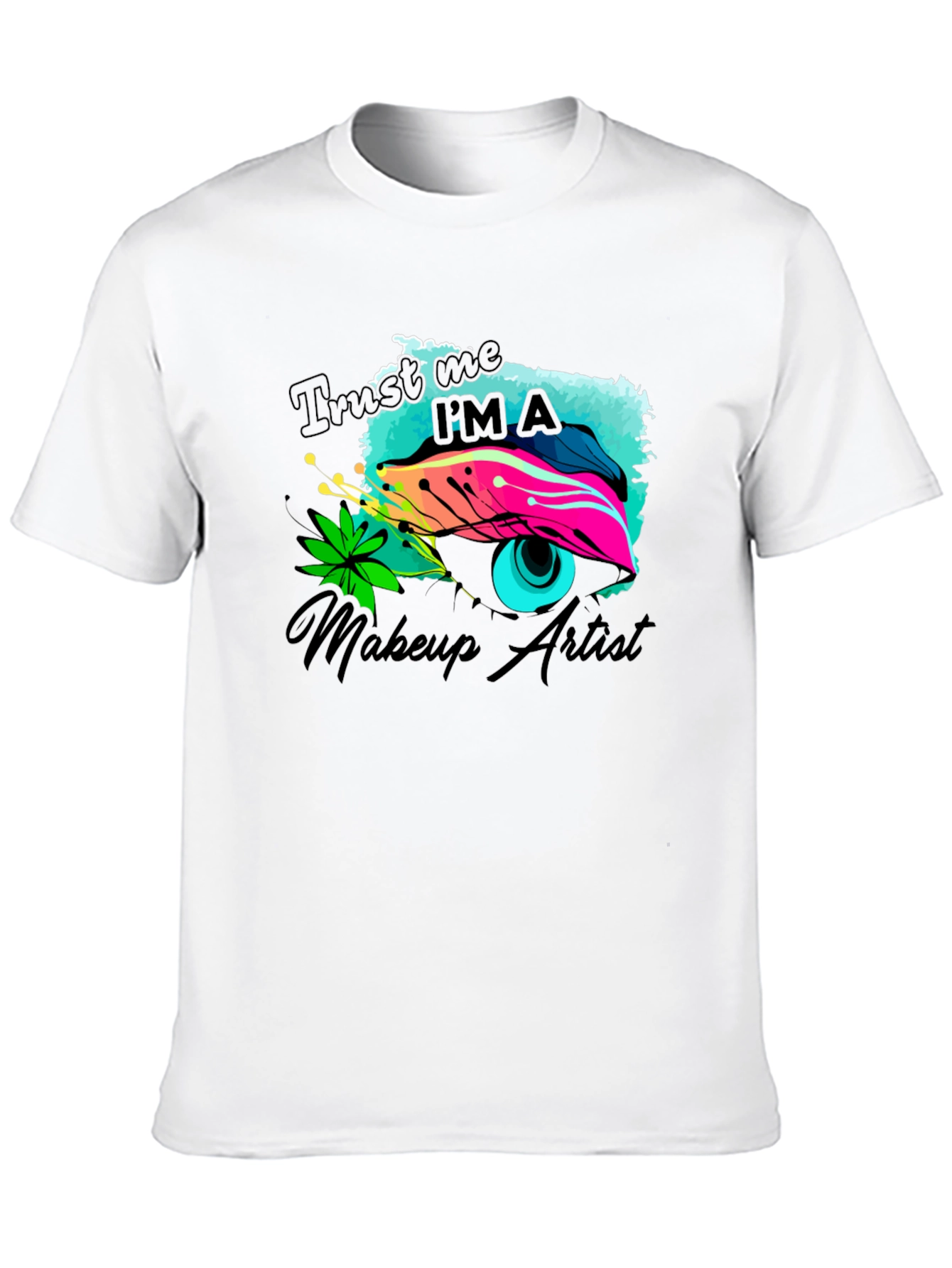 Black Makeup Artist Graphic Tee - Trust Me view 10