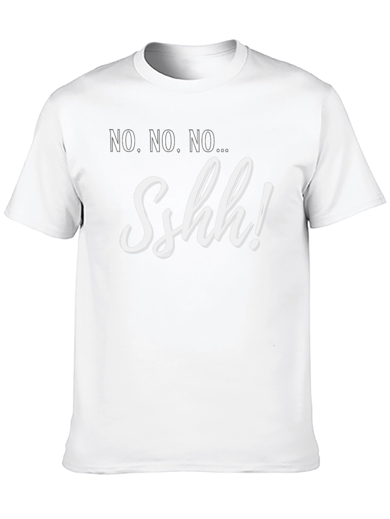 Black Sshh! Graphic T-Shirt - Trendy Statement Tee view 10