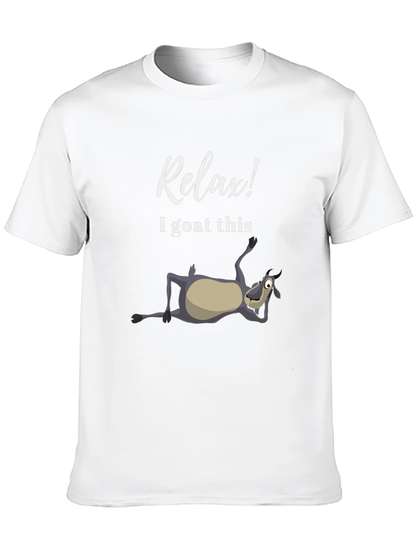 Black Relax, I Goat This T-Shirt - Funny Casual Tee view 10