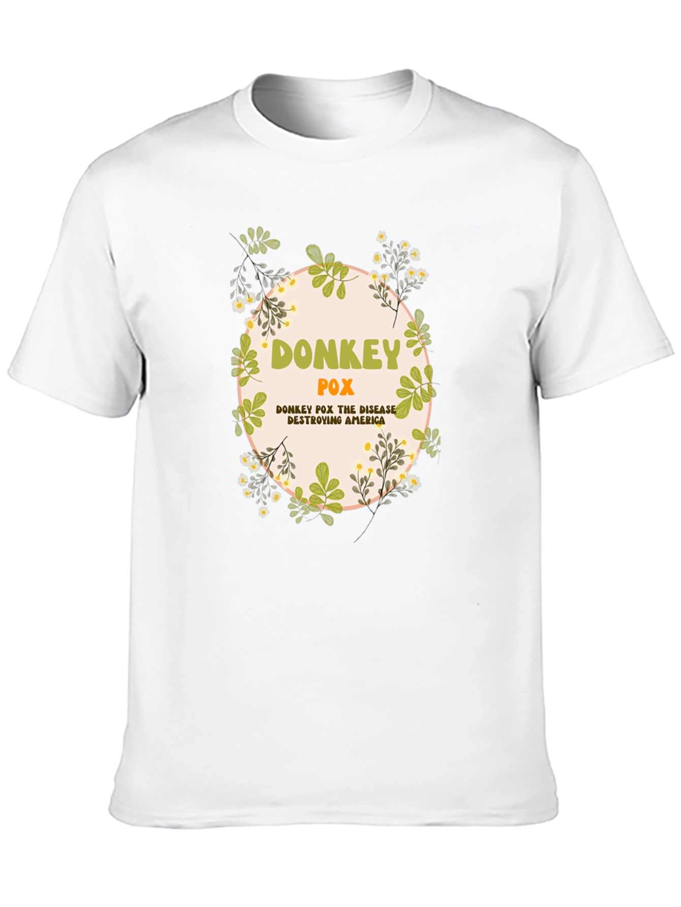 Black Donkey Pox T-Shirt - Funny Political Humor Tee view 10
