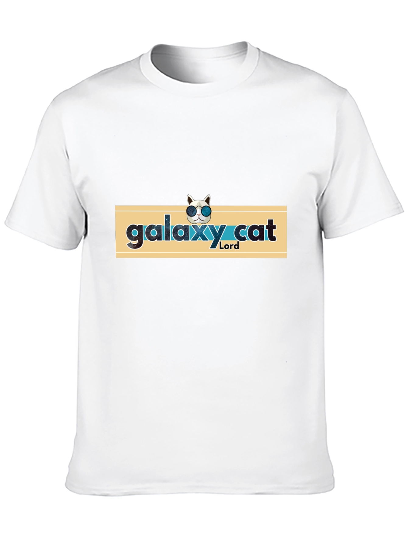 Black Galaxy Cat Lord T-Shirt - Cool Cosmic Graphic Tee view 10