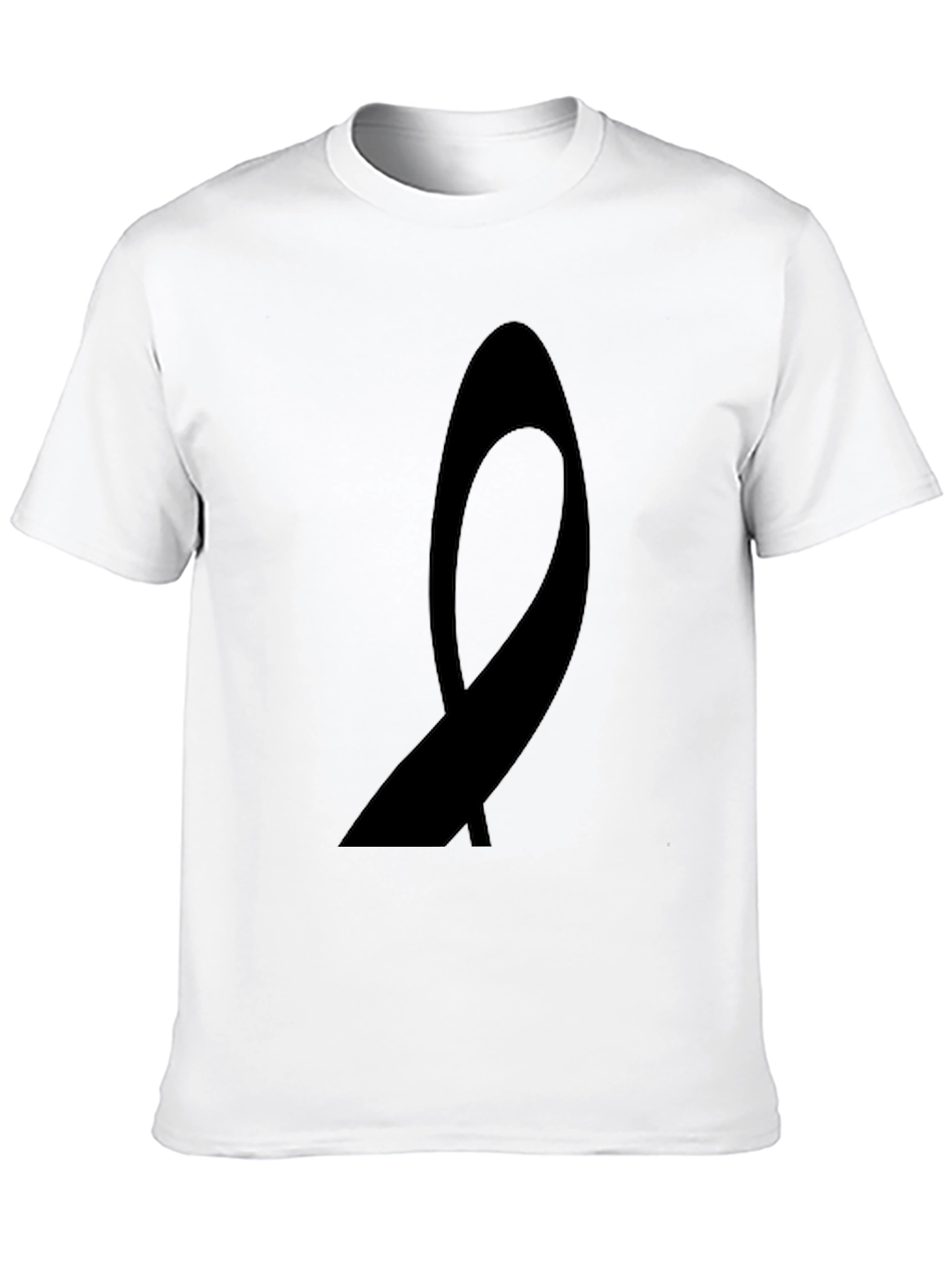 Black Men's Black Awareness Ribbon Graphic Tee view 10