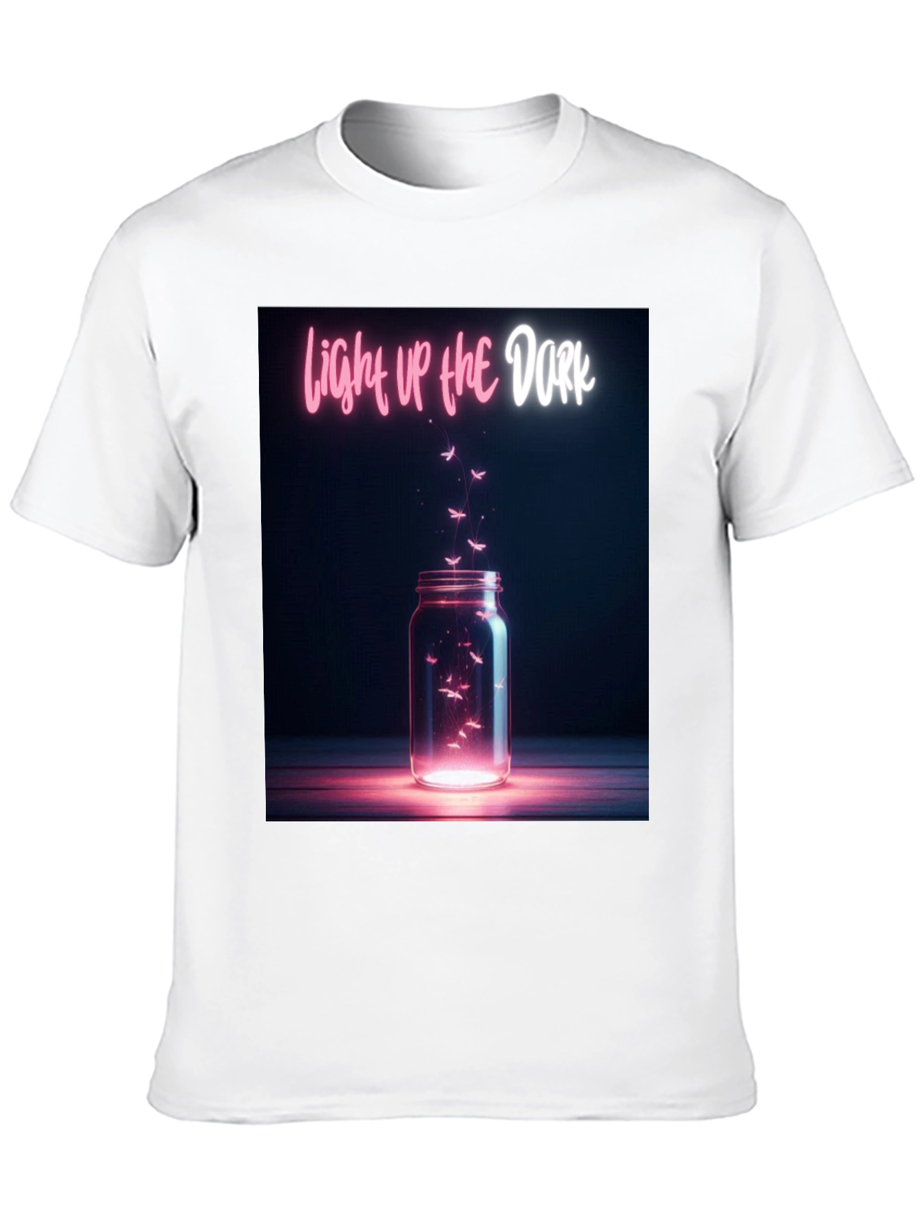 Black Light Up the Dark Graphic Tee view 10