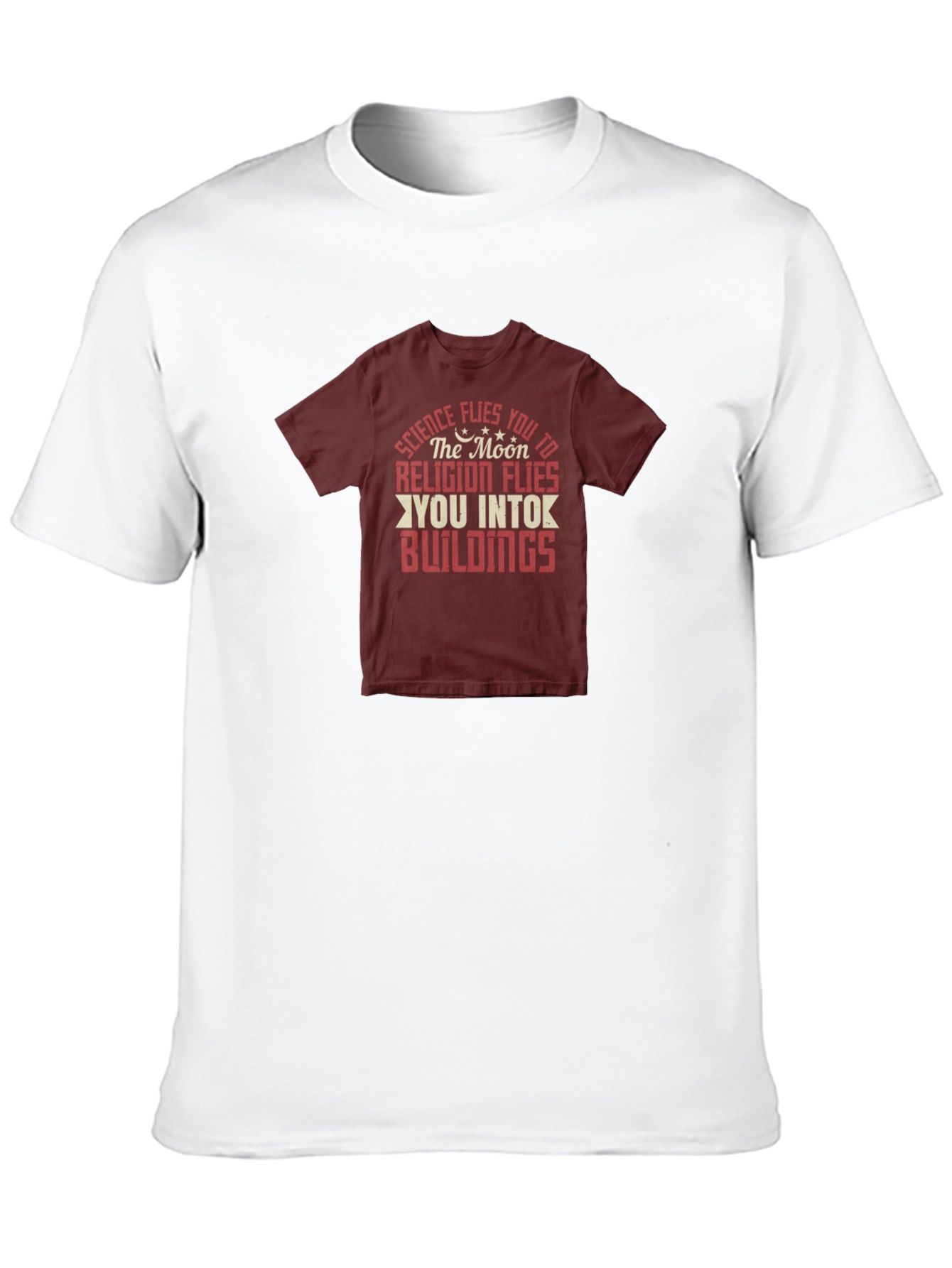 Black Science vs Religion Graphic T-Shirt view 10