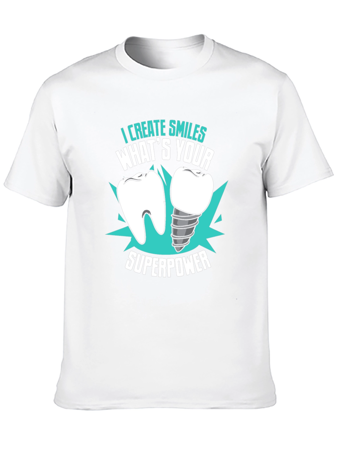 Black Dental Superpower T-Shirt - Dentist Gift view 10