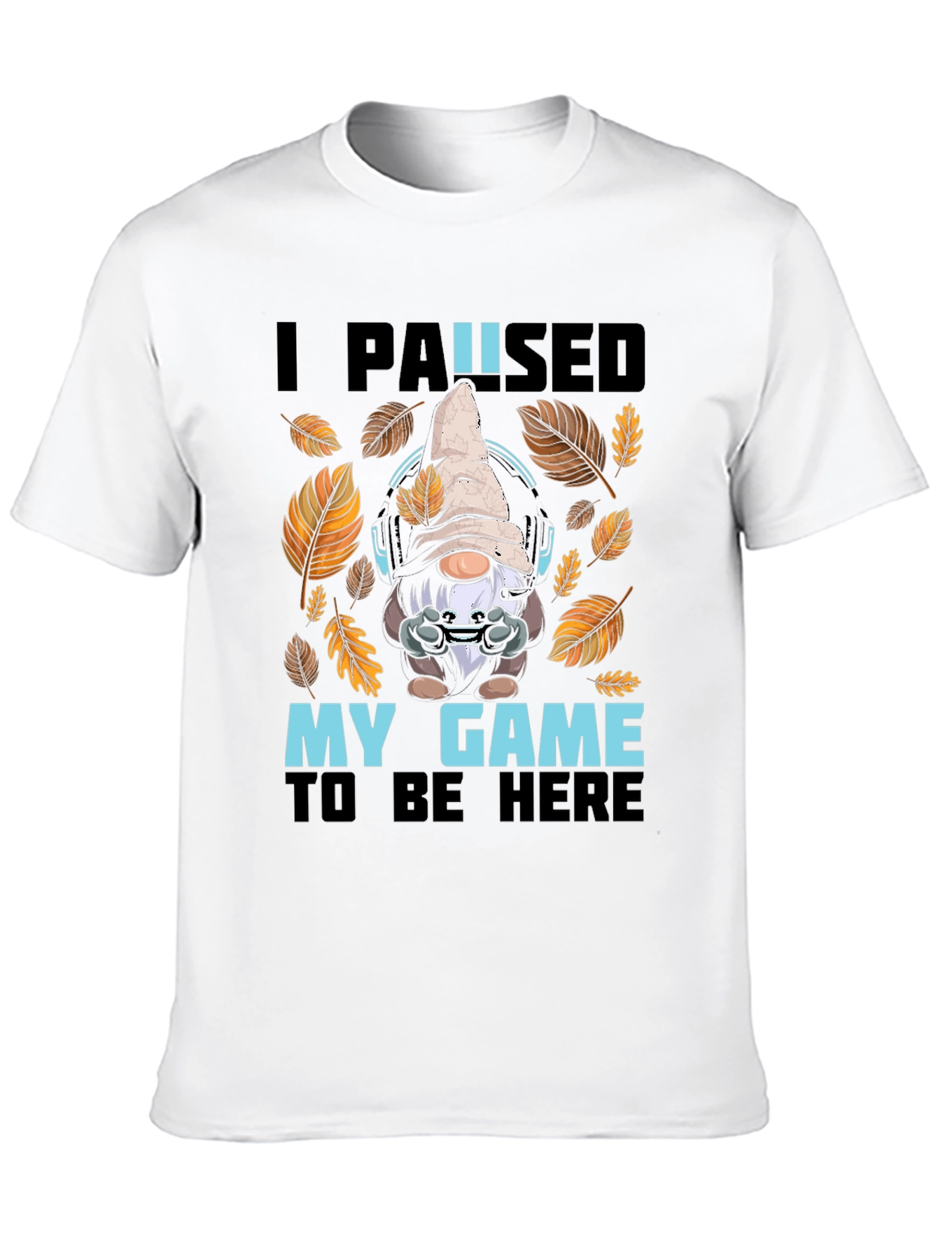 Black Gamer Gnome T-Shirt - I Paused My Game view 10