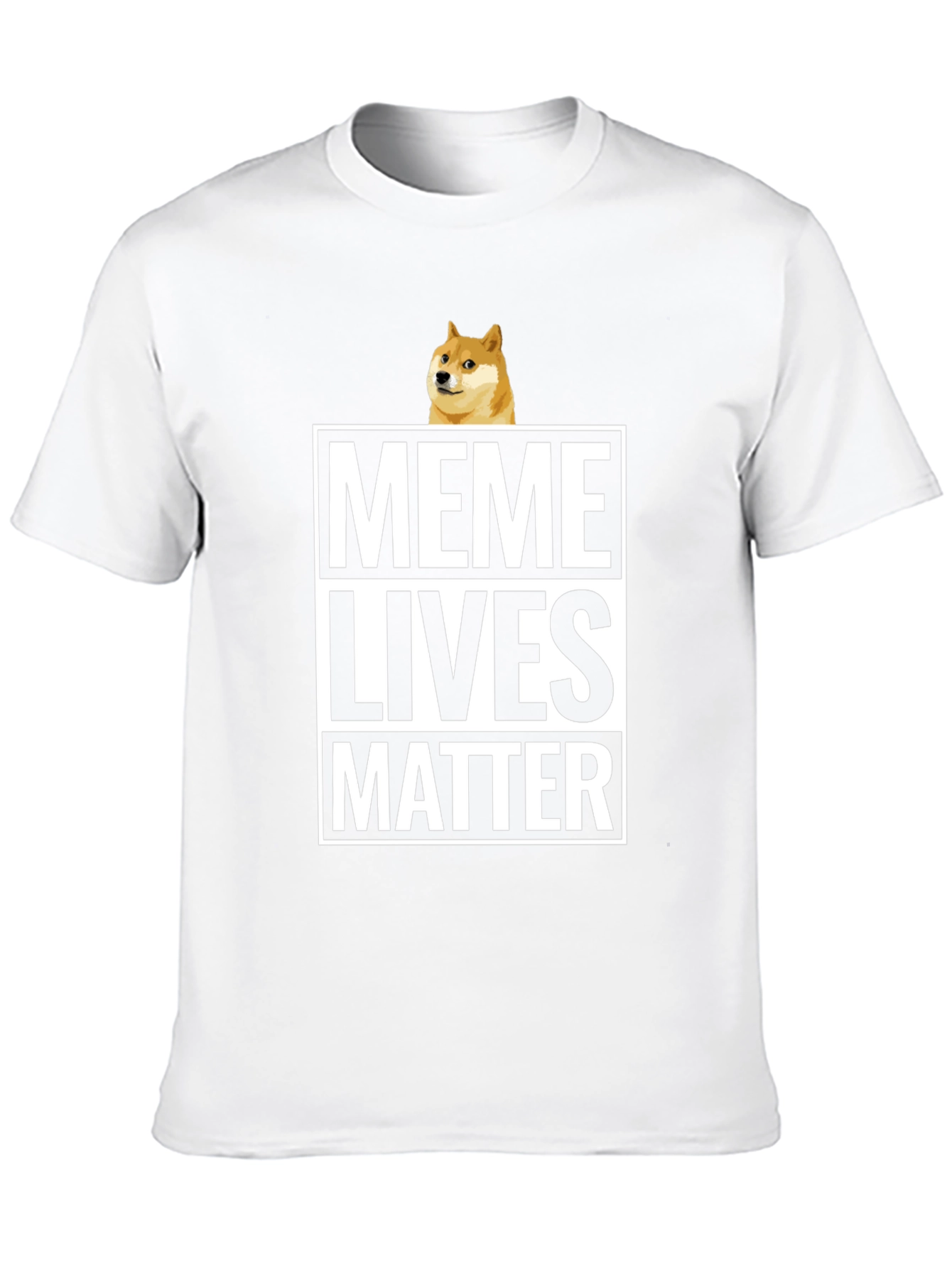 Black Meme Lives Matter Black Graphic Tee - Doge T-Shirt view 10