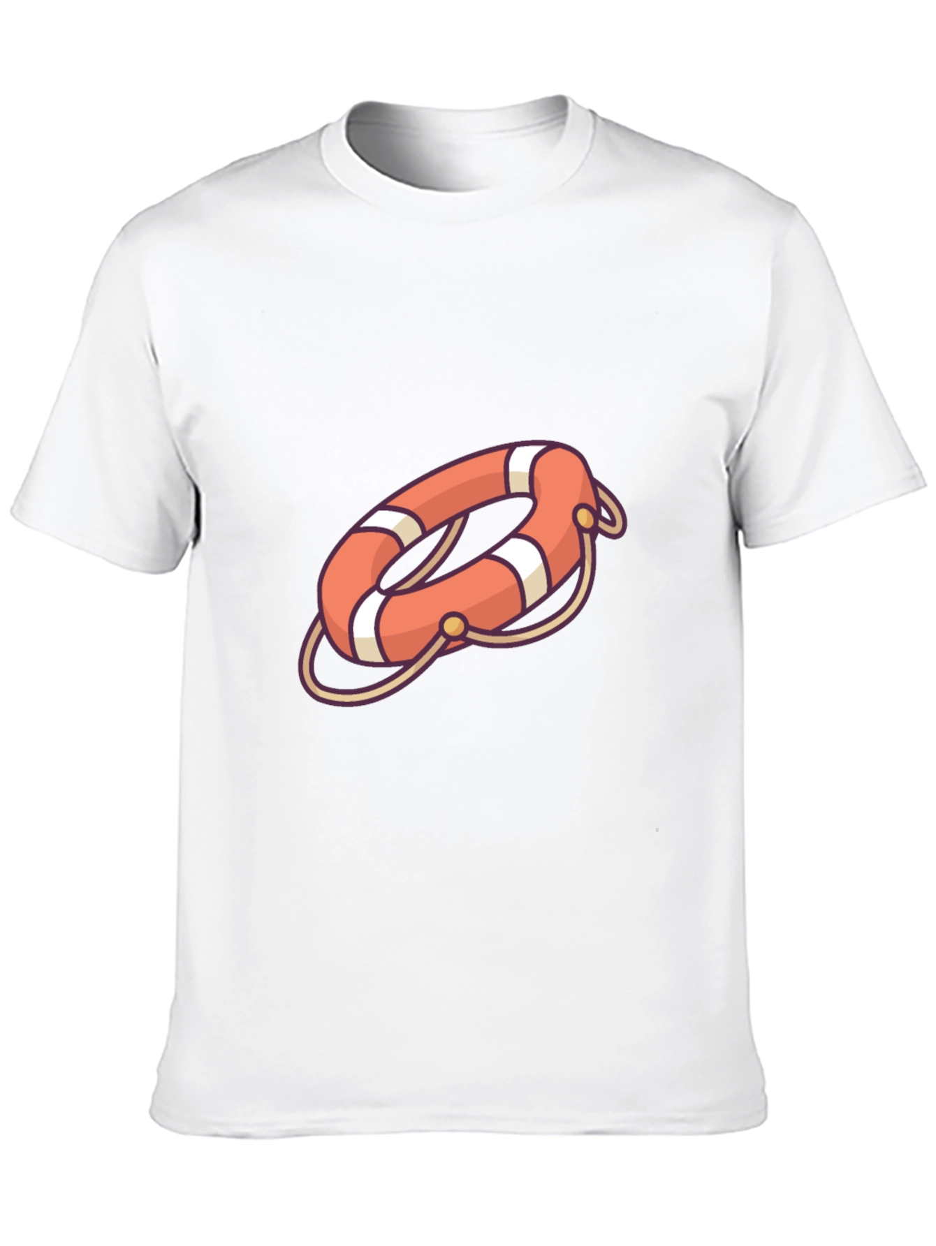 Black Life Preserver Graphic Tee - Stylish Comfort view 10