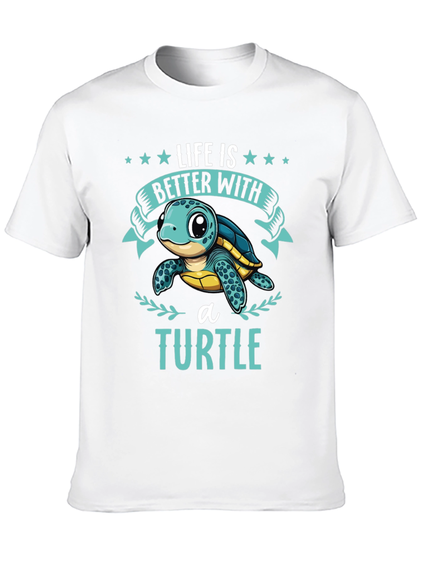 Black Life is Better with a Turtle Graphic T-Shirt view 10