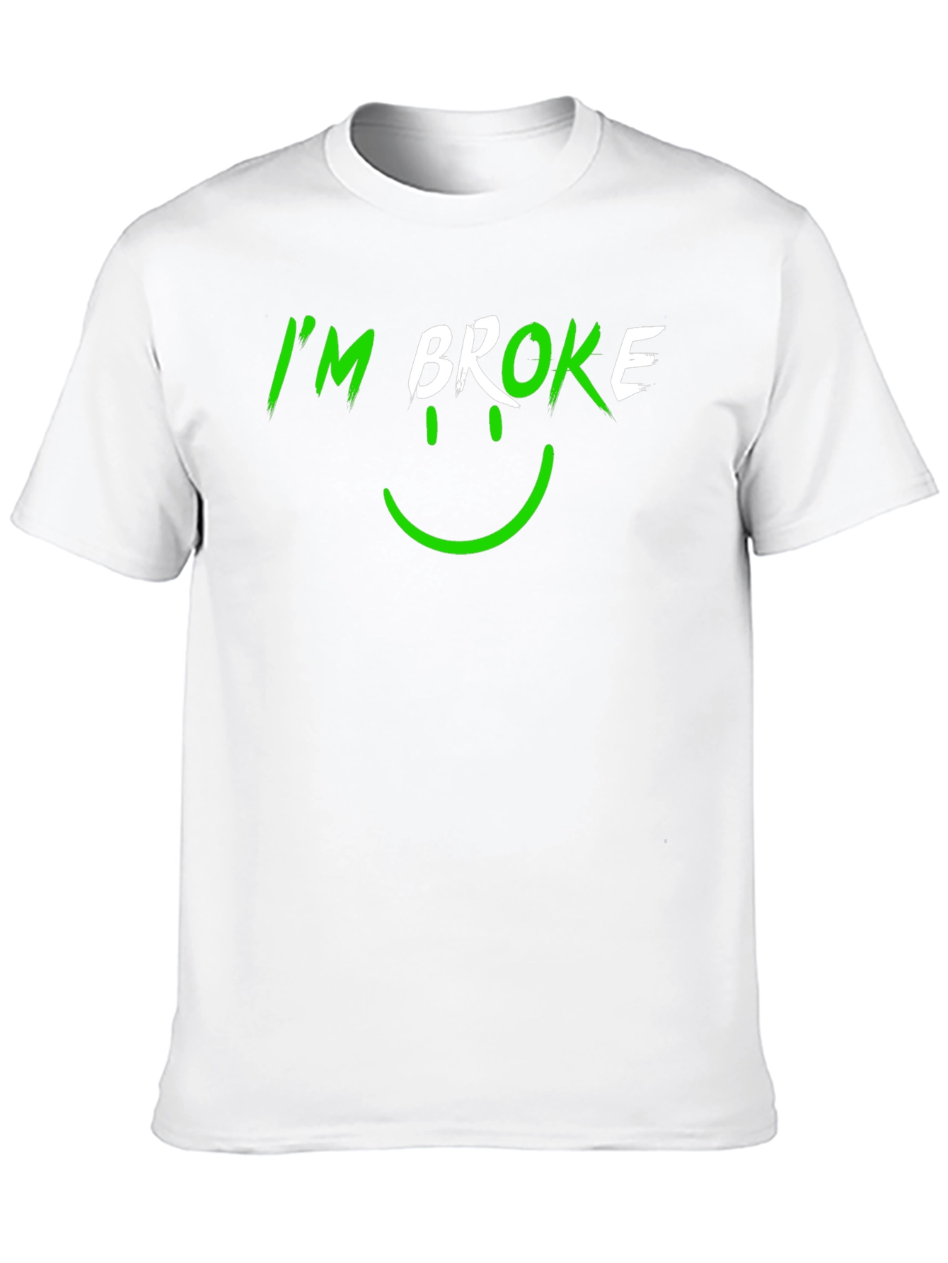 Black I'm Broke Graphic Tee - Men's Black T-Shirt view 10