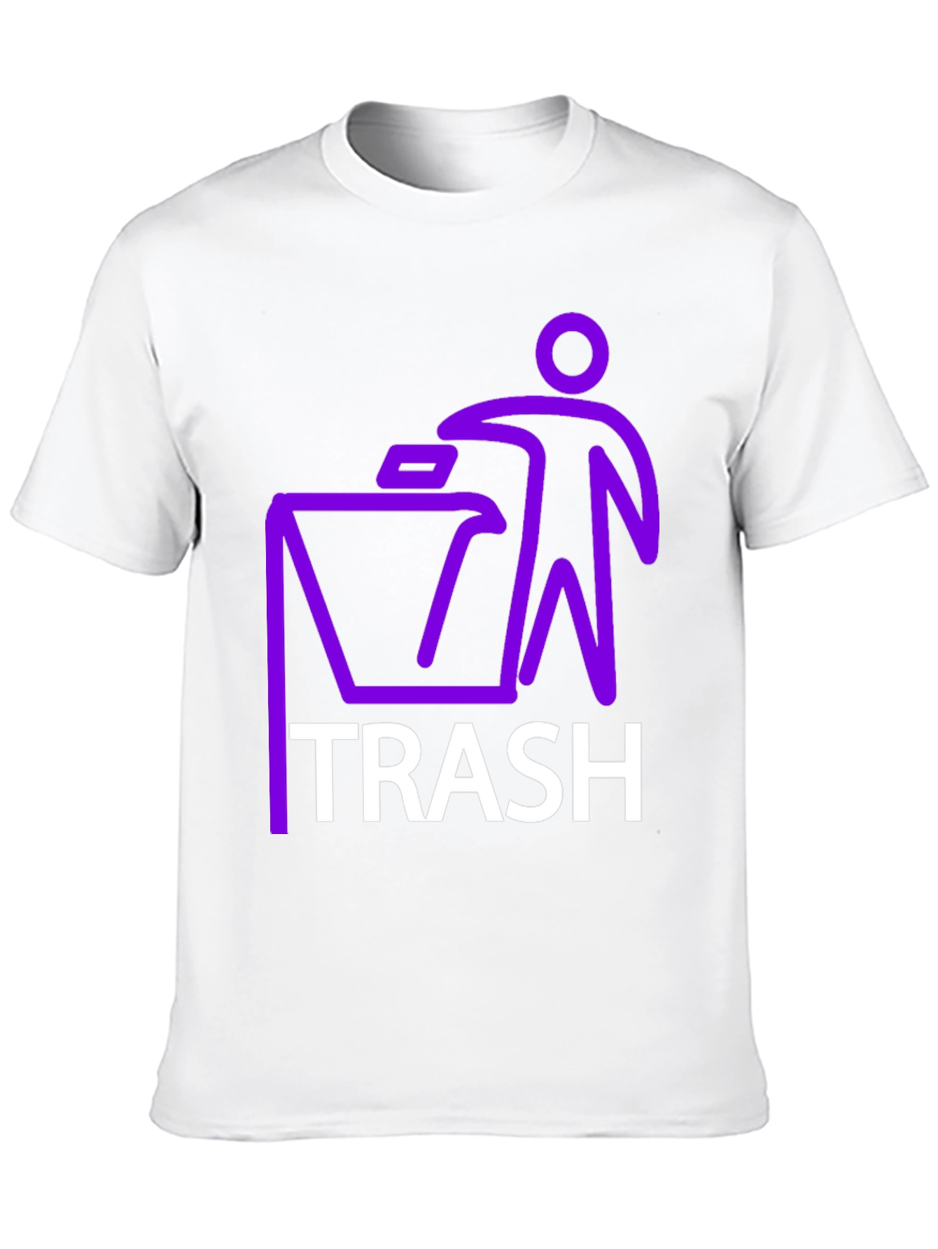 Black Trash Graphic T-Shirt - Novelty Design view 10
