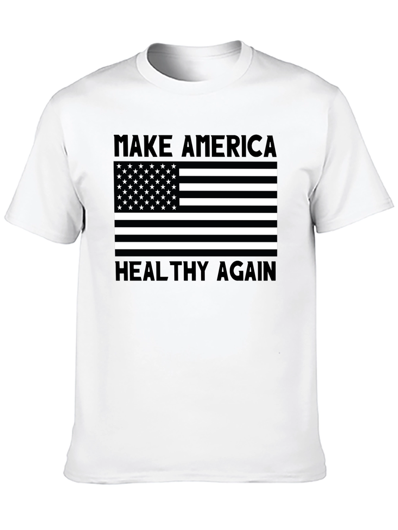 Black Make America Healthy Again Tee view 10