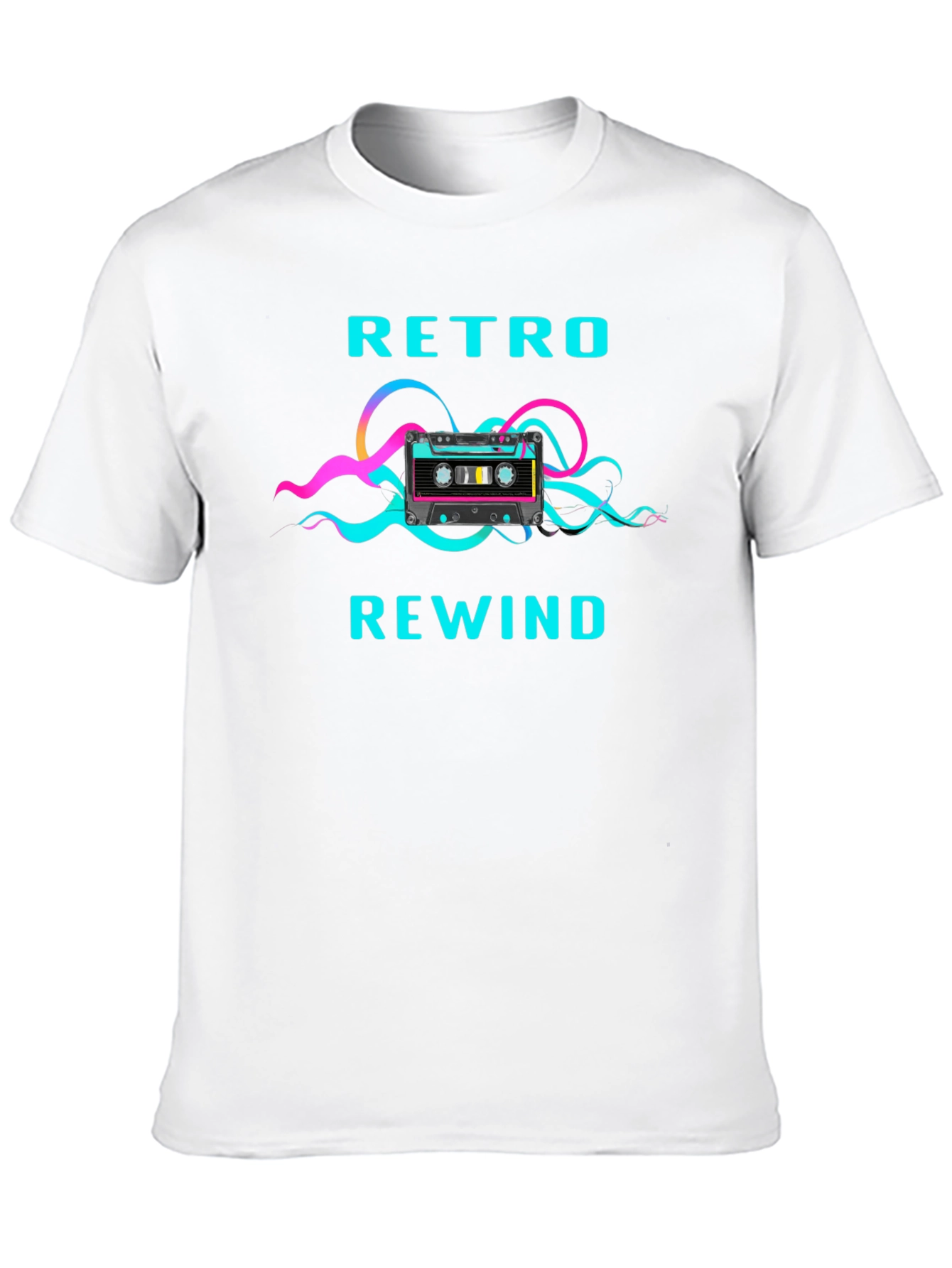 Black Retro Rewind Graphic Tee view 10