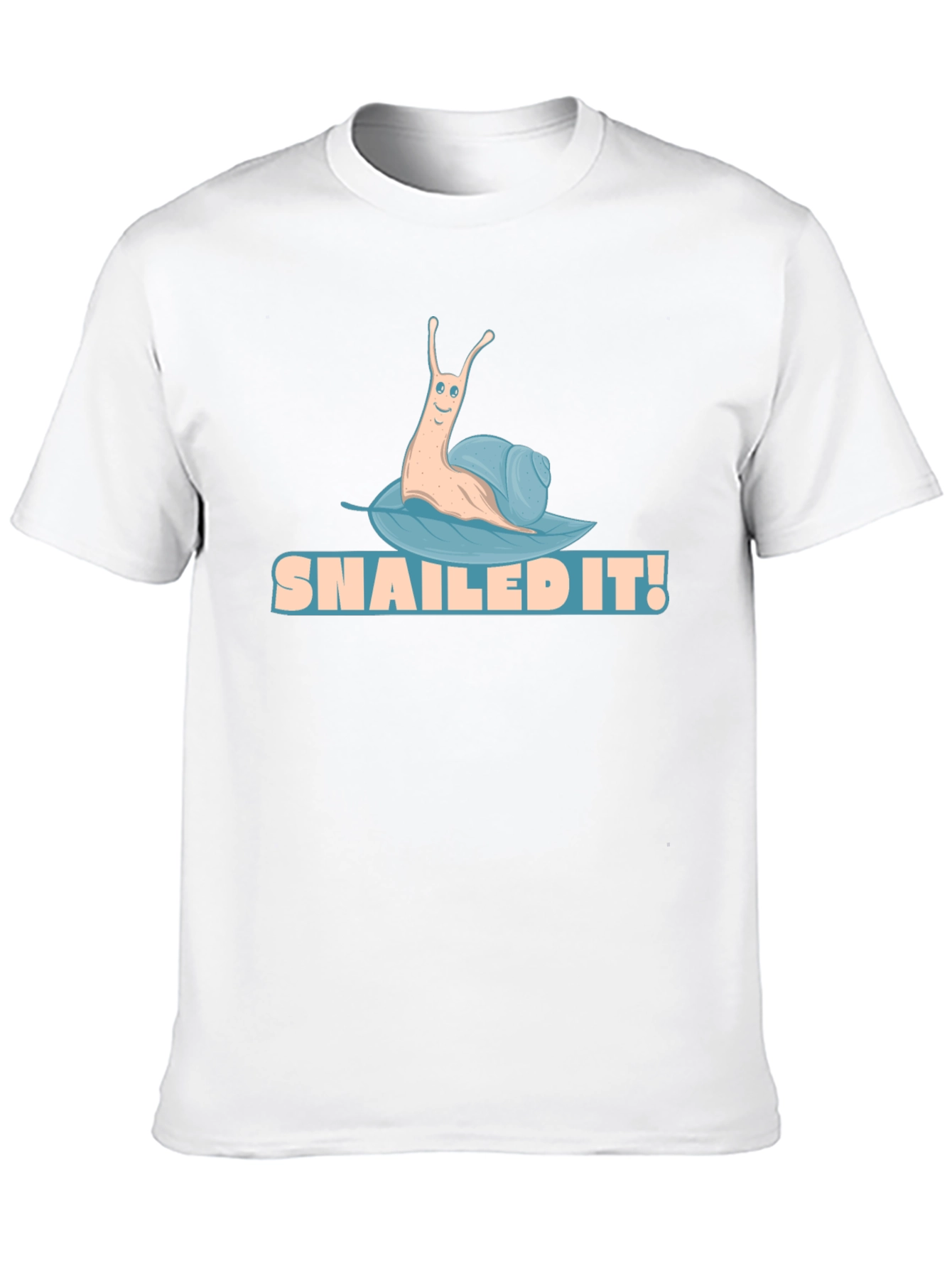 Black Snailed It! Funny Snail Graphic Tee view 10