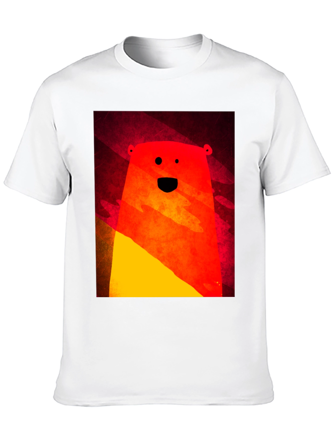 Black Funky Bear Graphic Tee - Modern Abstract Style view 10