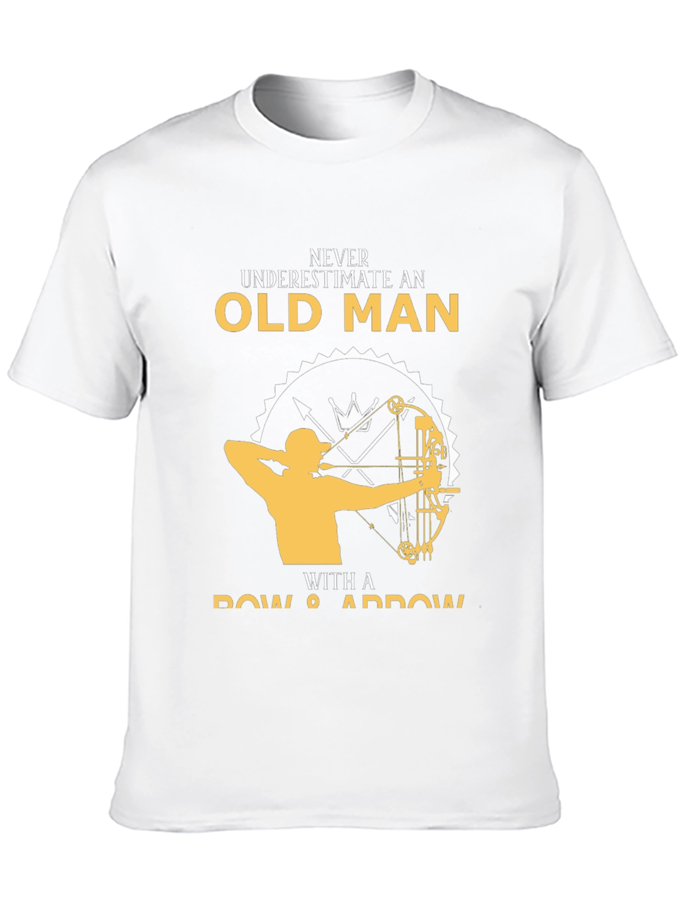 Black Never Underestimate Old Man T-Shirt view 10