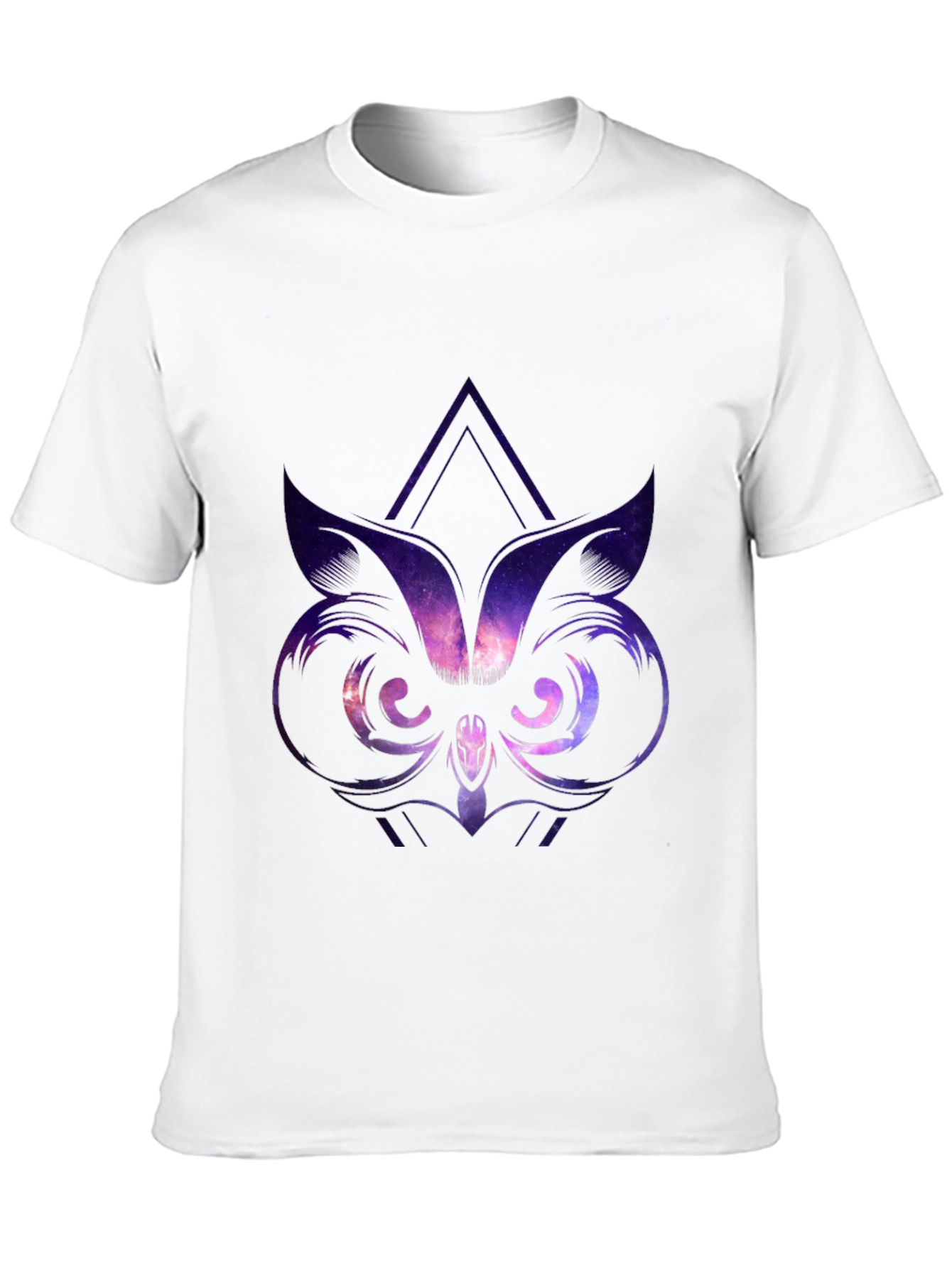 Black Galaxy Owl Graphic Tee - Black view 10