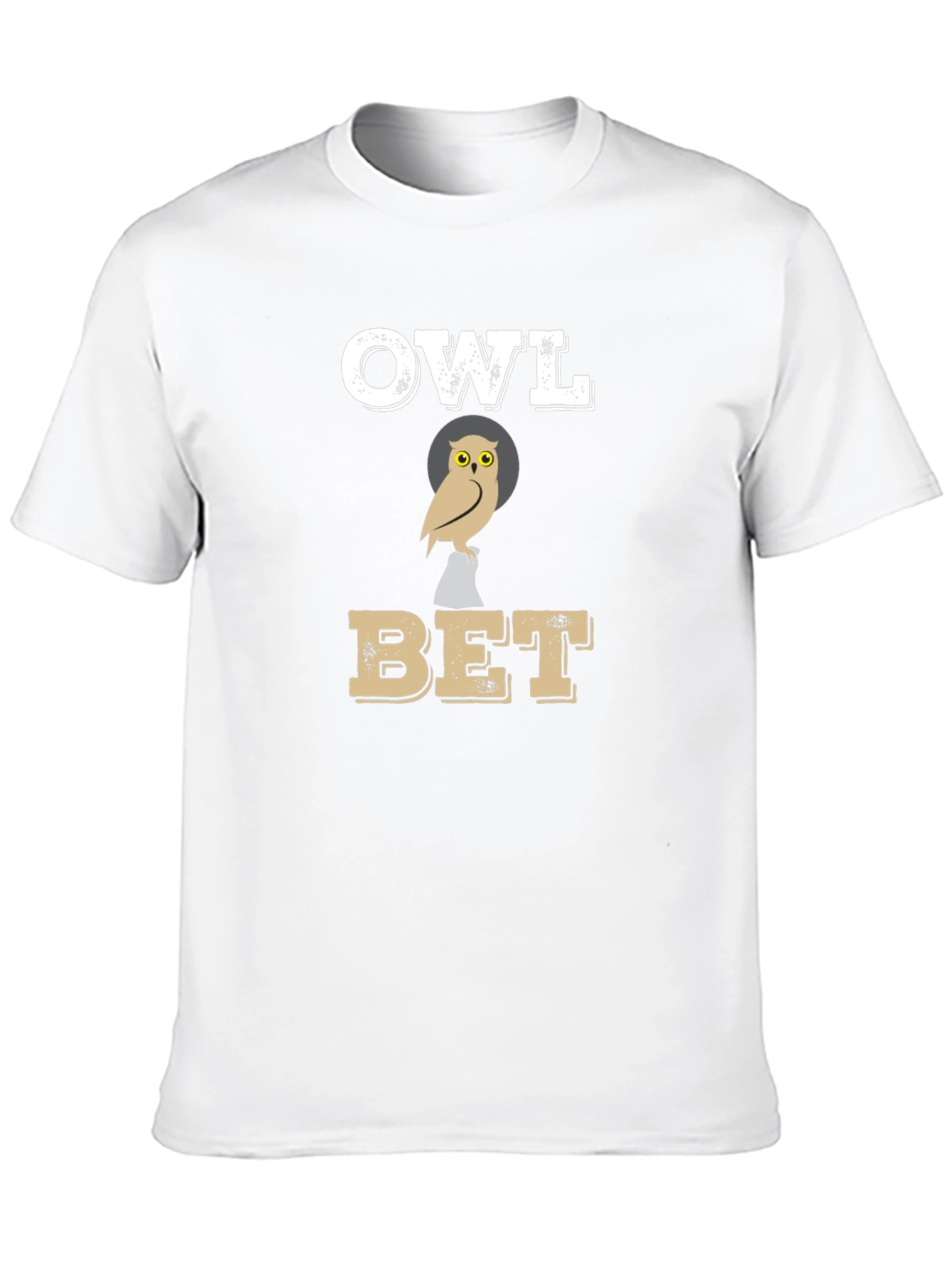 Black Owl Bet T-Shirt: Funny Graphic Tee view 10