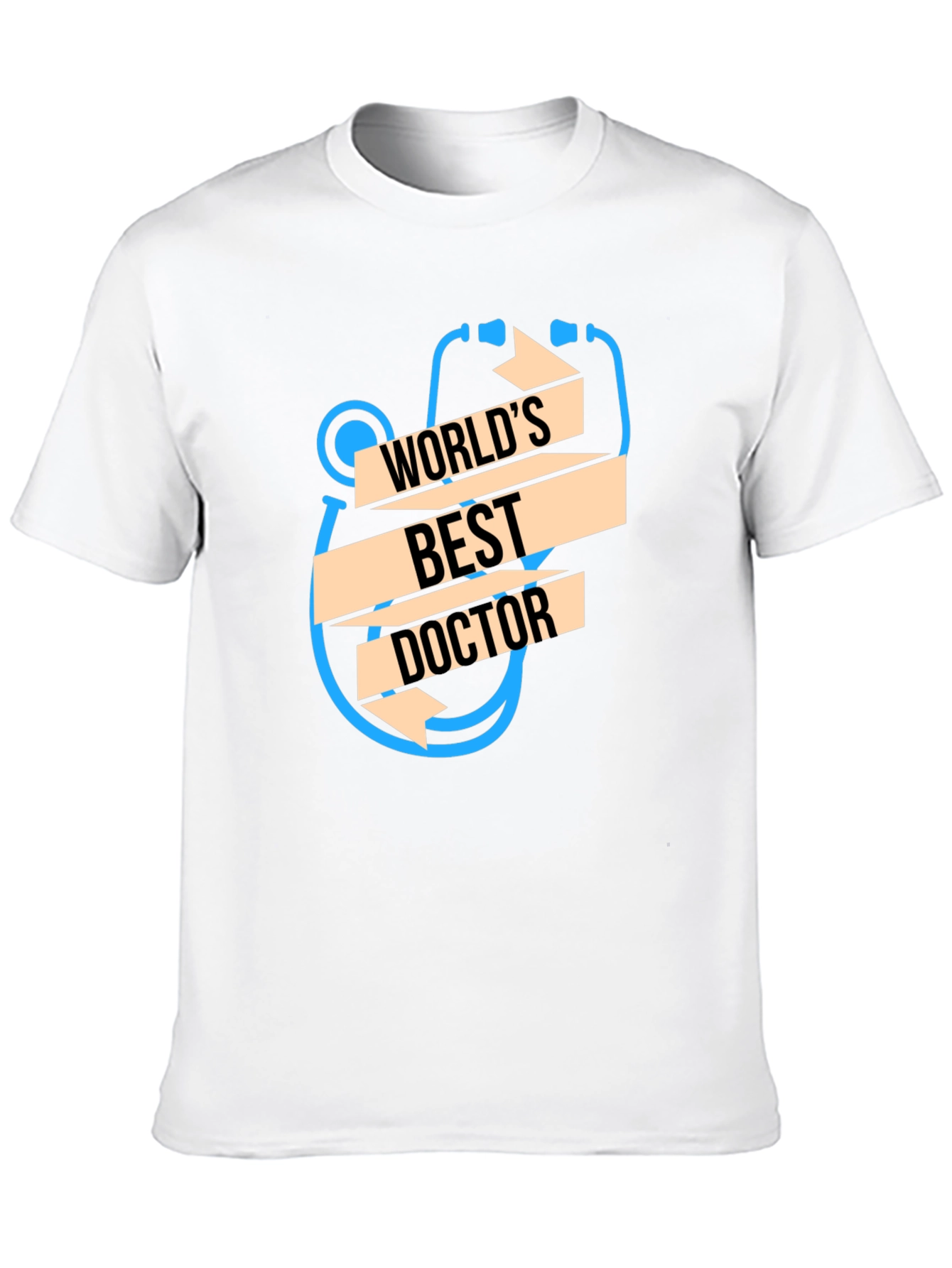 Black World's Best Doctor T-Shirt - Unique Stethoscope Design view 10
