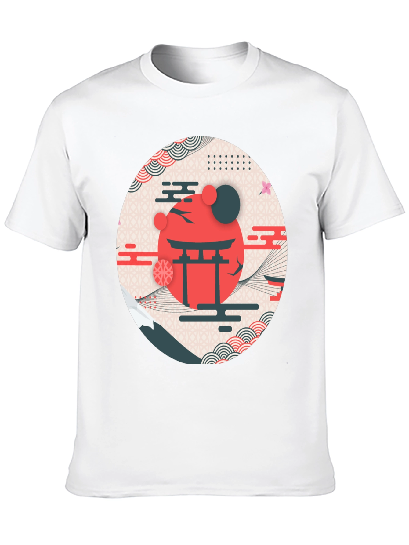Black Japanese Inspired Graphic T-Shirt view 10