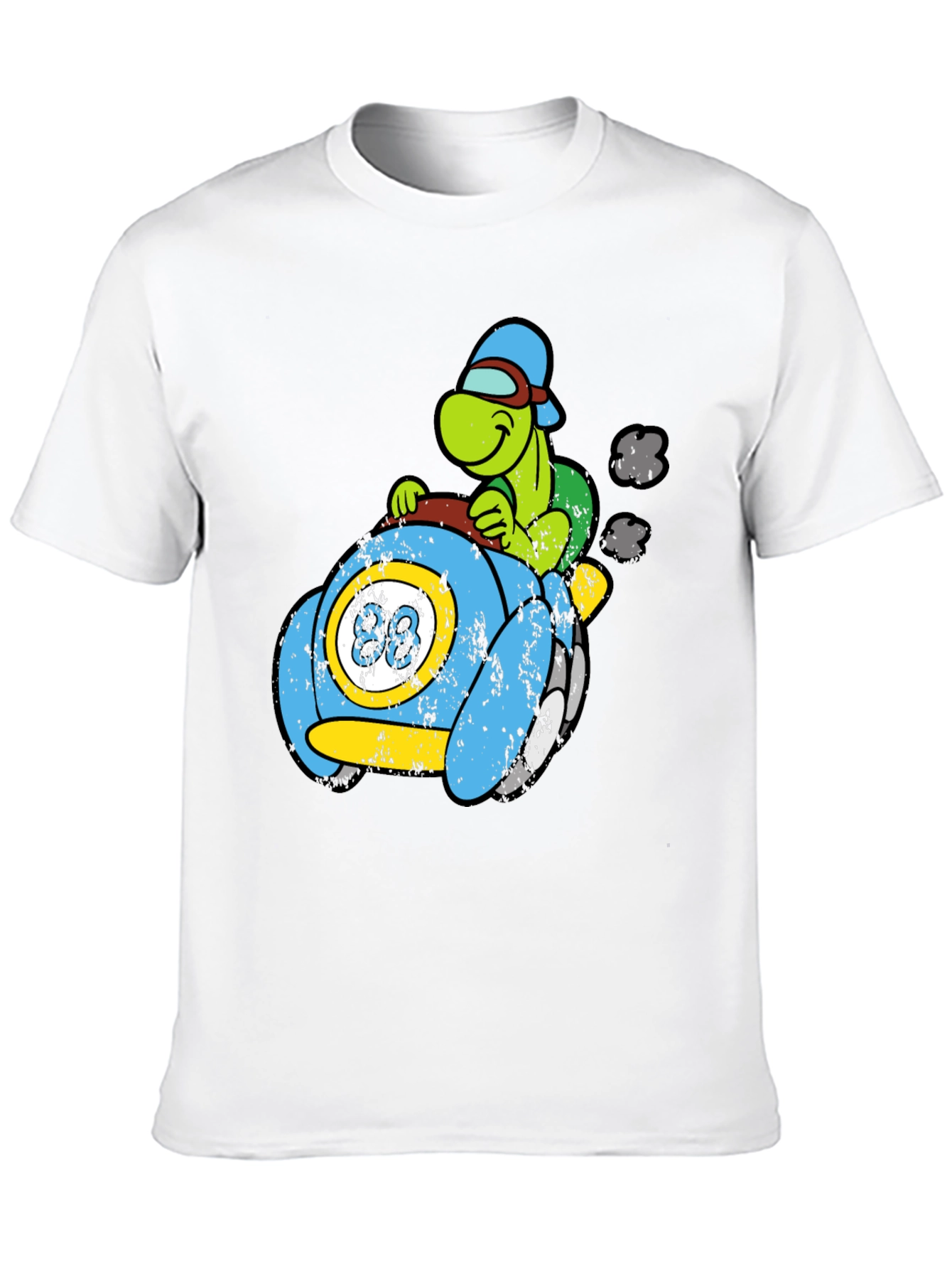 Black Turtle Car Graphic Tee - Unique Cartoon Design view 10