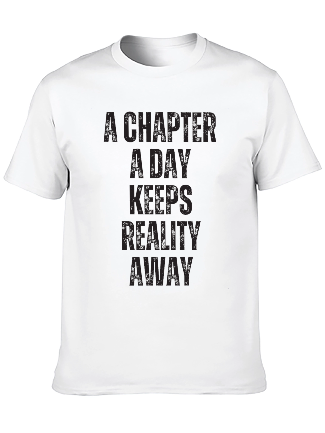 Black A Chapter A Day T-Shirt - Black Novelty Tee view 10