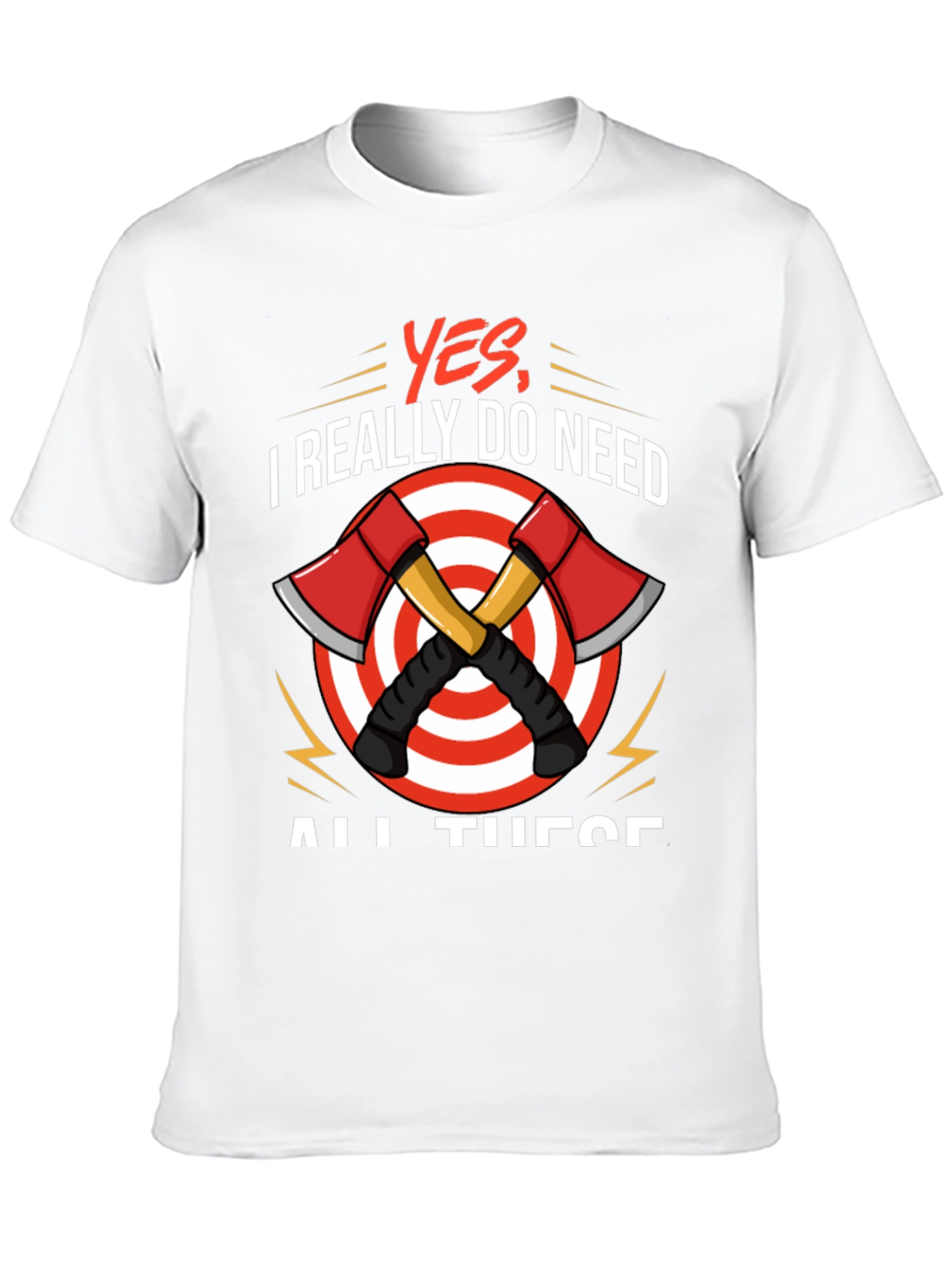 Black Axe Throwing T-Shirt - Yes, I Need All These view 10