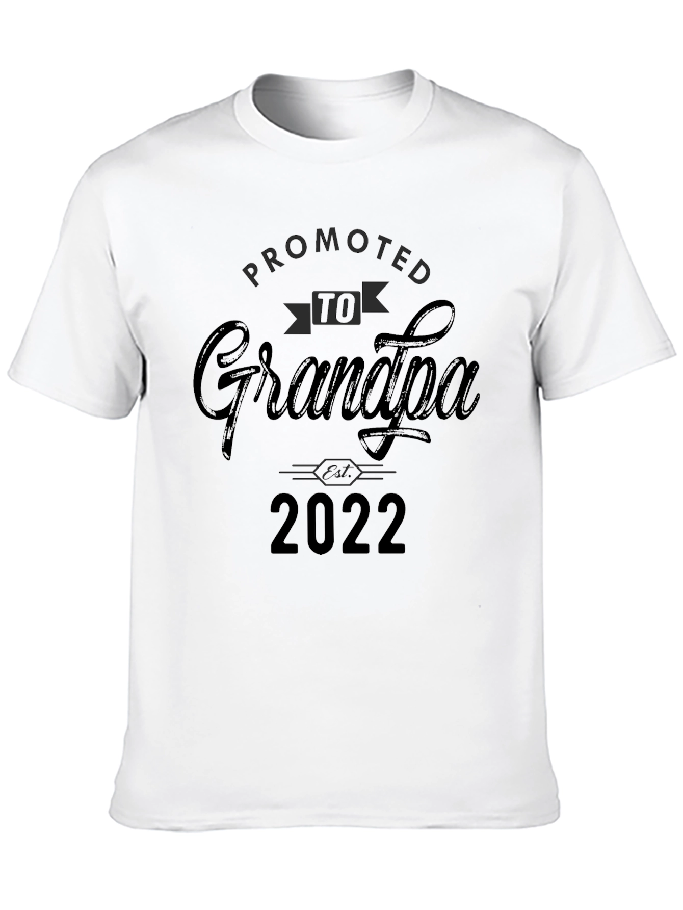 Black Promoted to Grandpa 2022 T-Shirt view 10