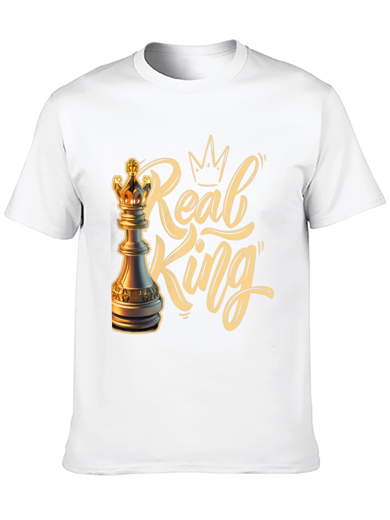 Black Real King Chess T-Shirt view 10