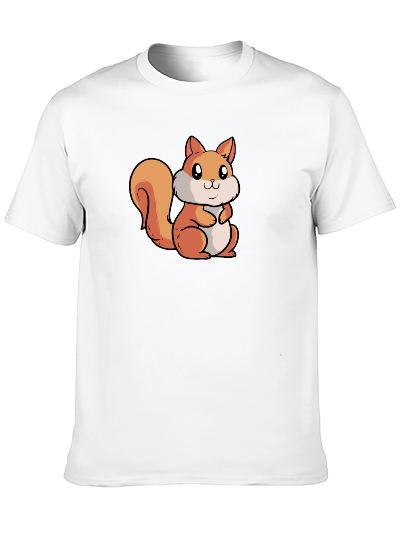 Black Cute Squirrel Graphic Tee - Black view 10